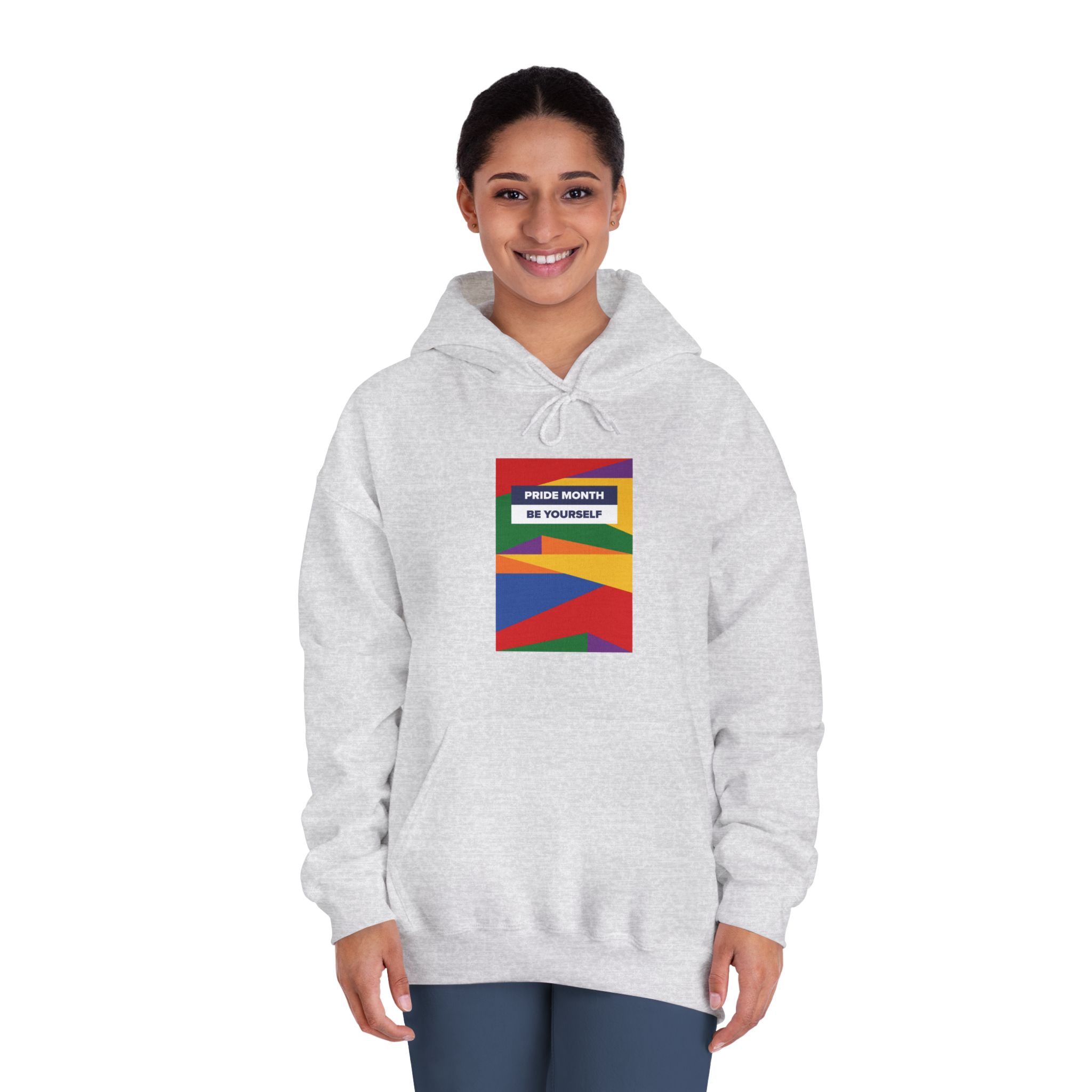 Lgbt Pride Month June Lesbian Gay Bisexual Transgender Lgbtq Flag Rainbow Vector(2) Unisex Dryblend Hooded Sweatshirt - Image 8