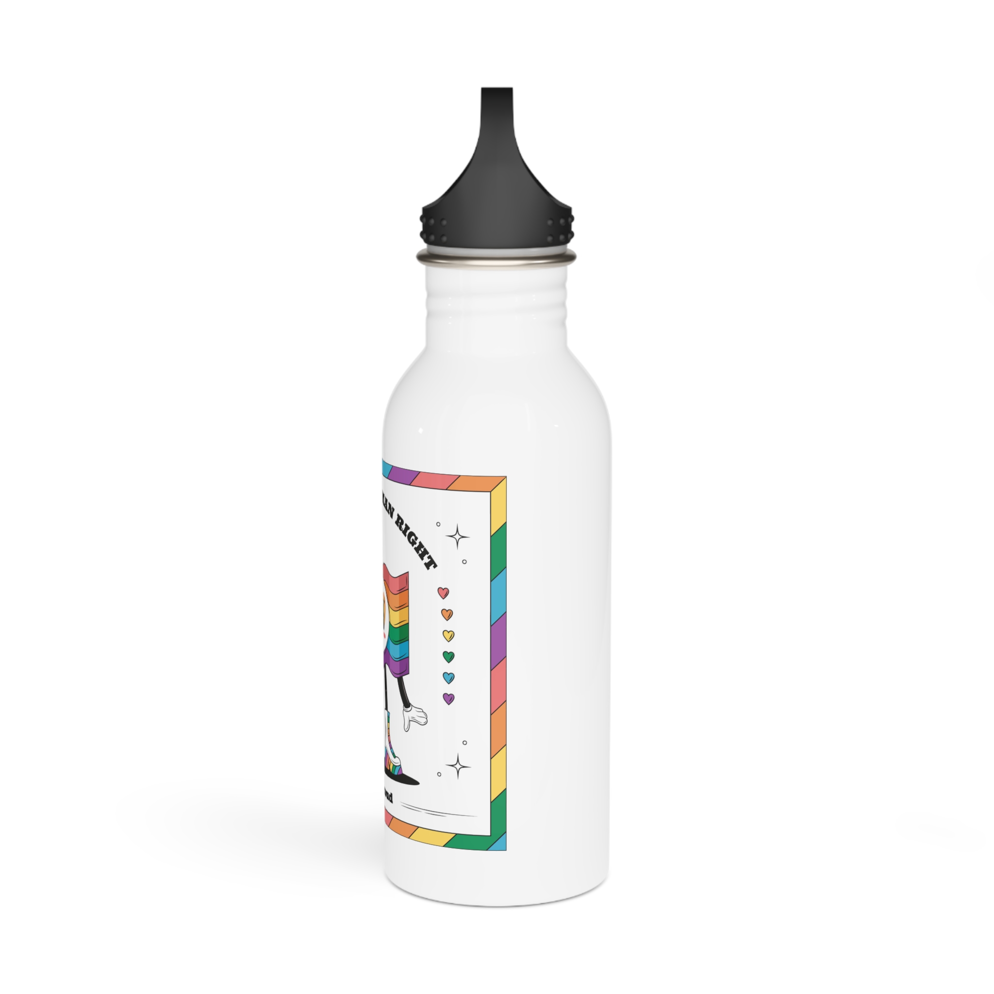 Hand Drawn Illustration Pride Month Celebration(5) Stainless Steel Water Bottle - Image 4