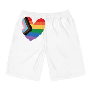 Vector Lgbt Lgbtqia New Flag Rainbow Heart(1) Mens Board Shorts Aop
