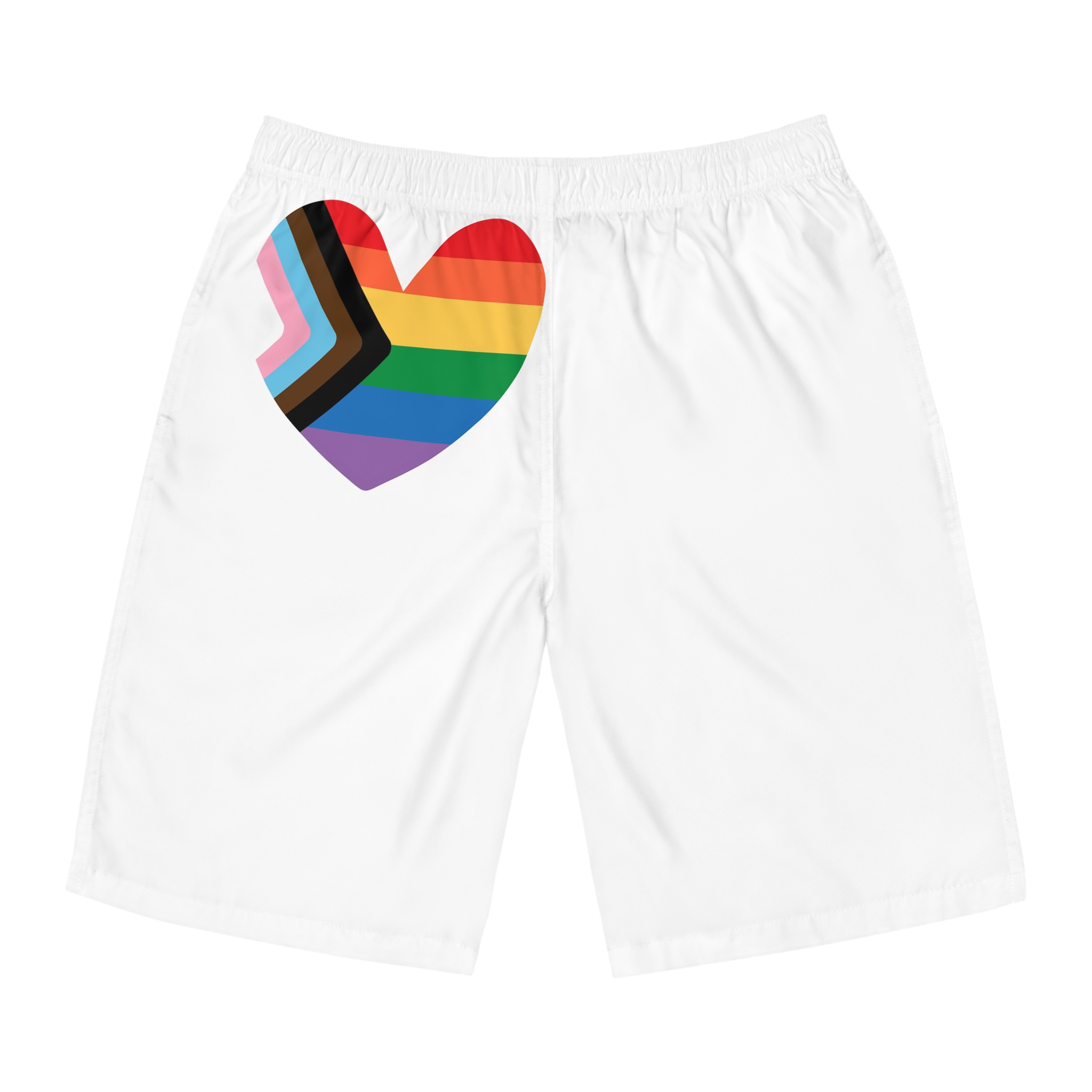 Vector Lgbt Lgbtqia New Flag Rainbow Heart(1) Mens Board Shorts Aop