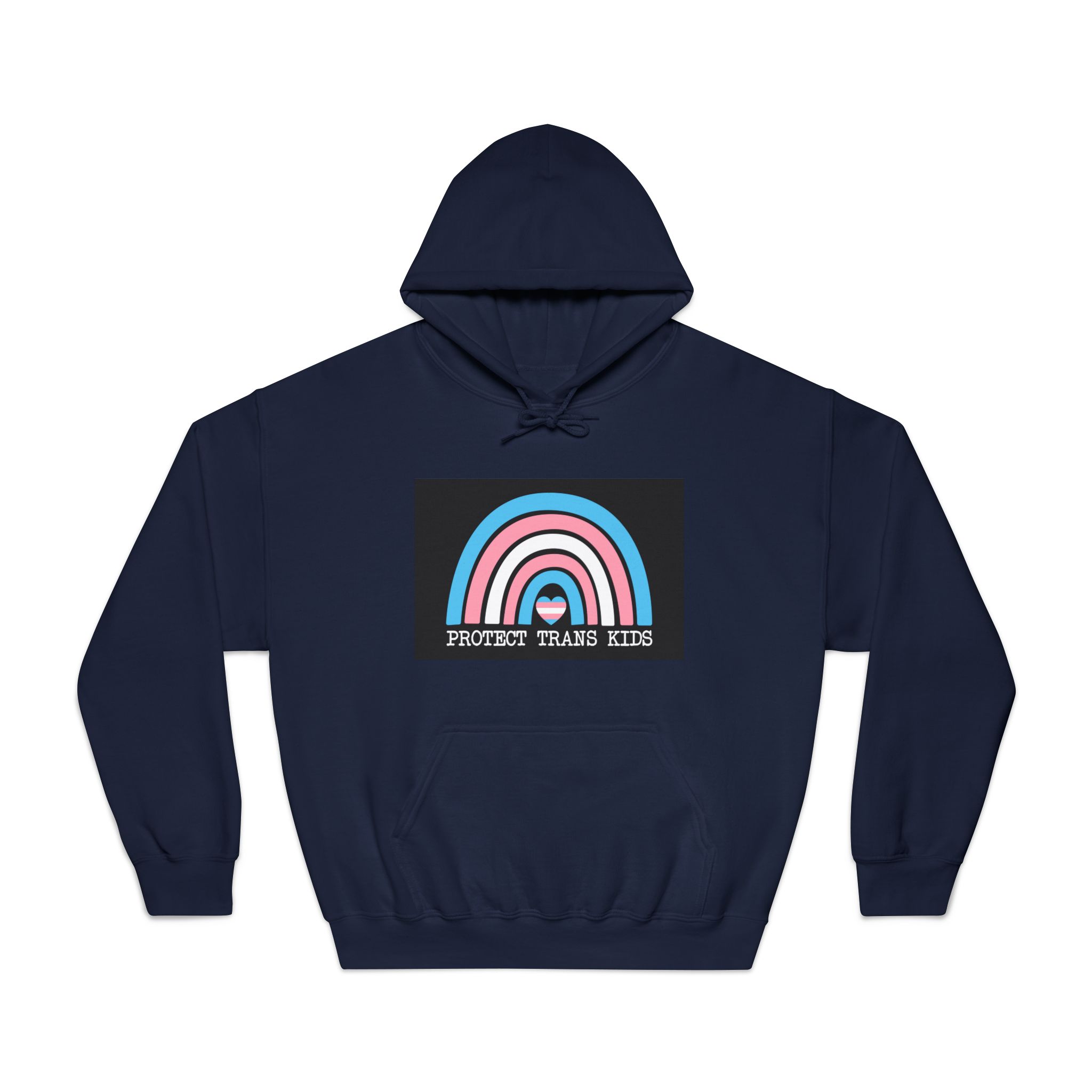 Poster That Says Protection Boys Their Kids Unisex Dryblend Hooded Sweatshirt - Image 29
