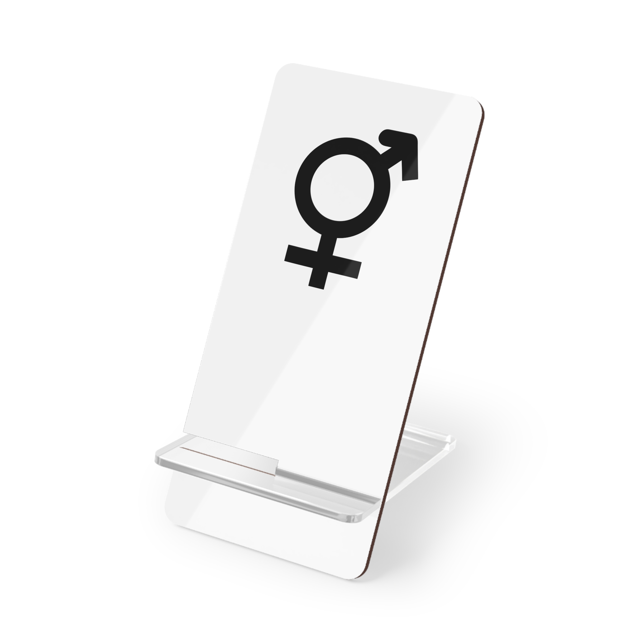 Combined Gender Symbol Diversity Identity Mobile Display Stand For Smartphones