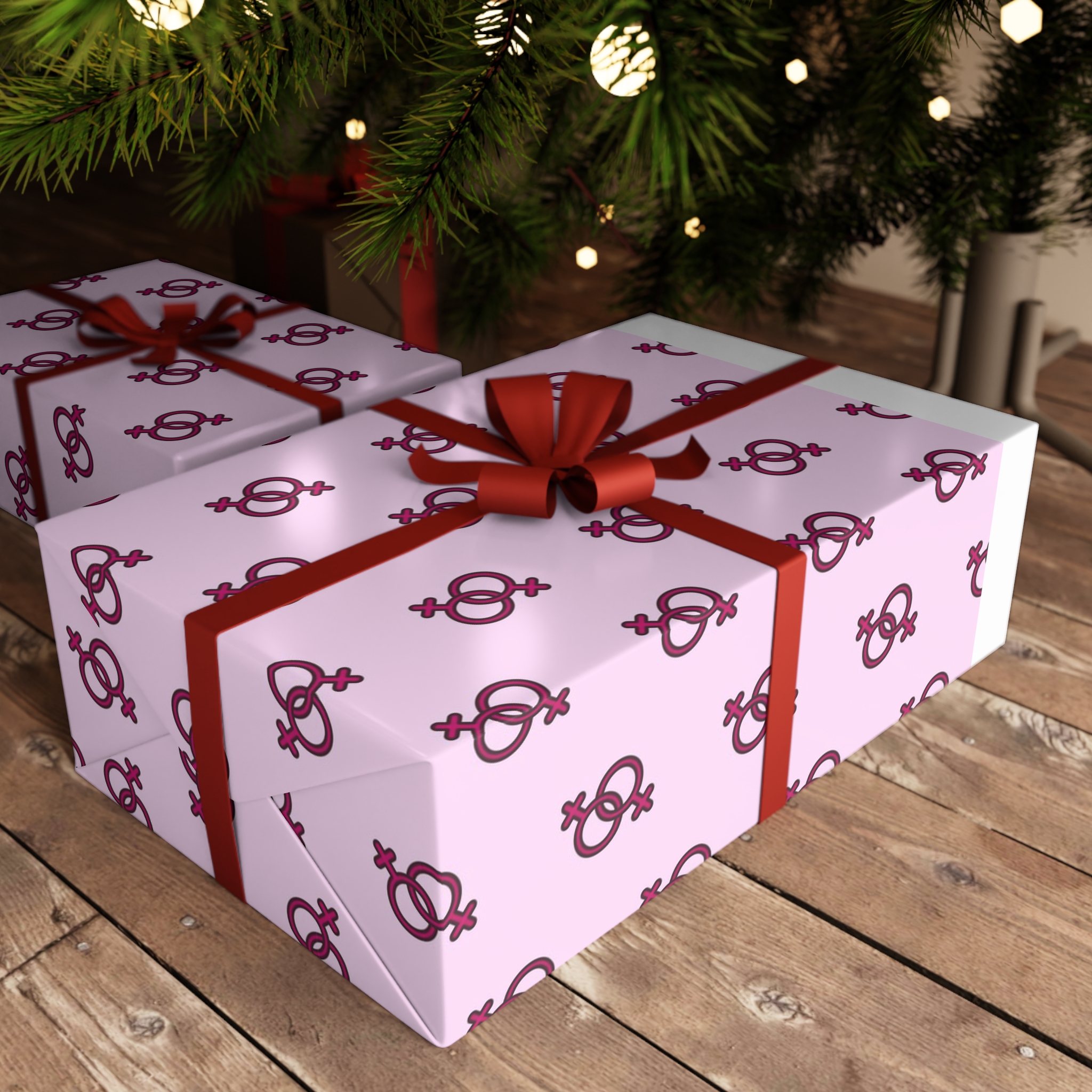 Lesbian Pride Design 20D8B3 Gift Wrapping Paper Sheets 1pc - Image 3