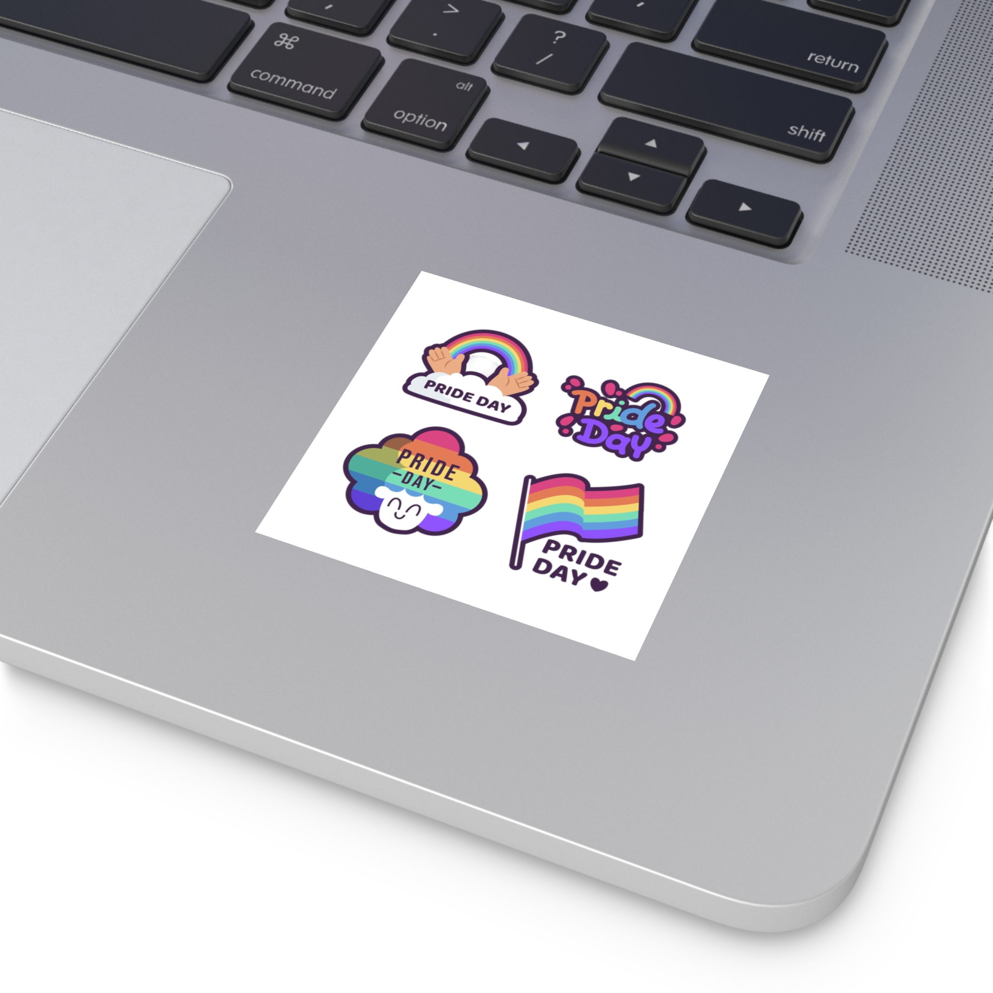 Labels With Pride Day Event Laminate Stickers Square - Image 3