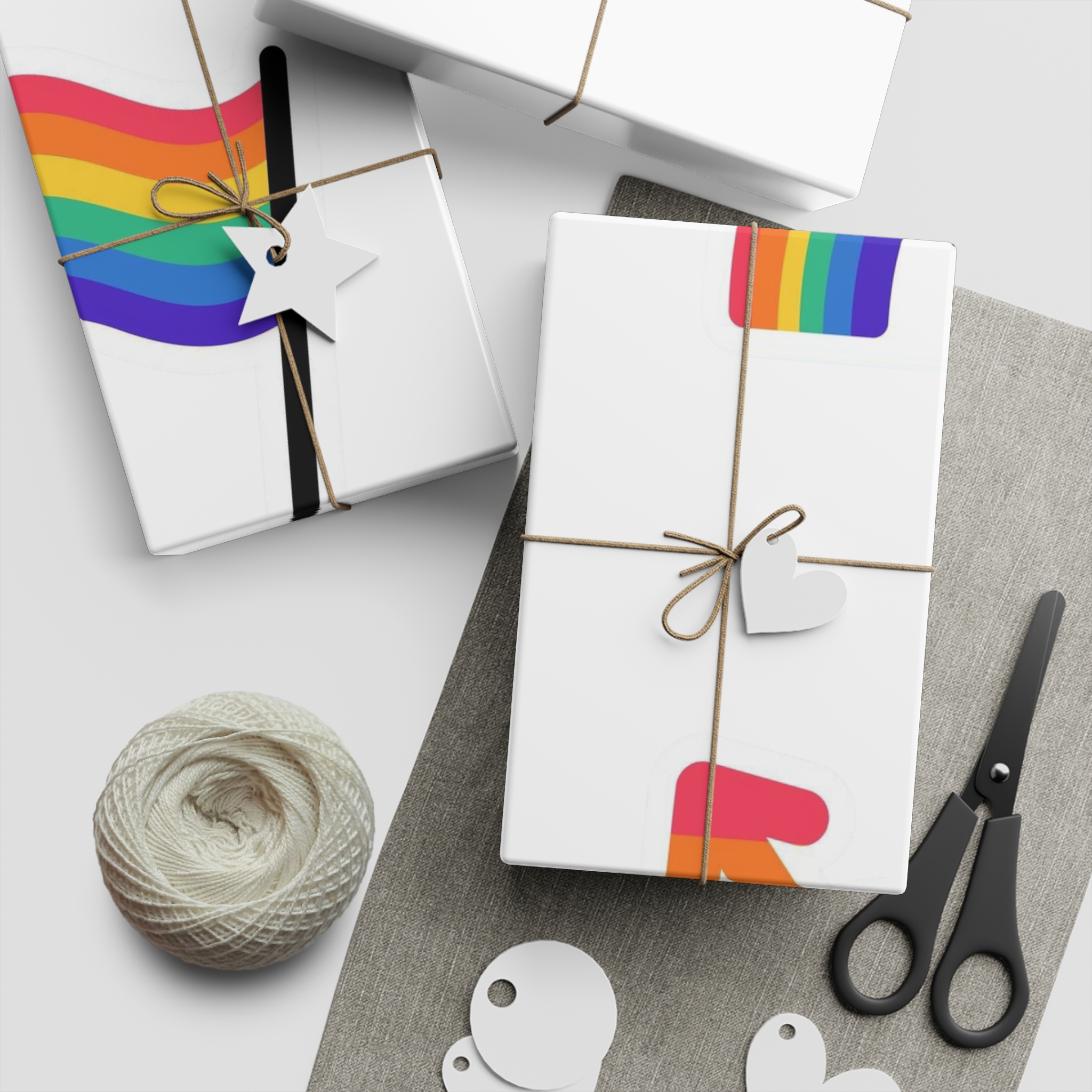 Lgbt Stickers Doodle Style Lgbtq Set Lgbt Pride Community Symbols Rainbow Colored Elements Flag Heart Rainbow Gift Wrapping Paper Sheets 1pc - Image 5