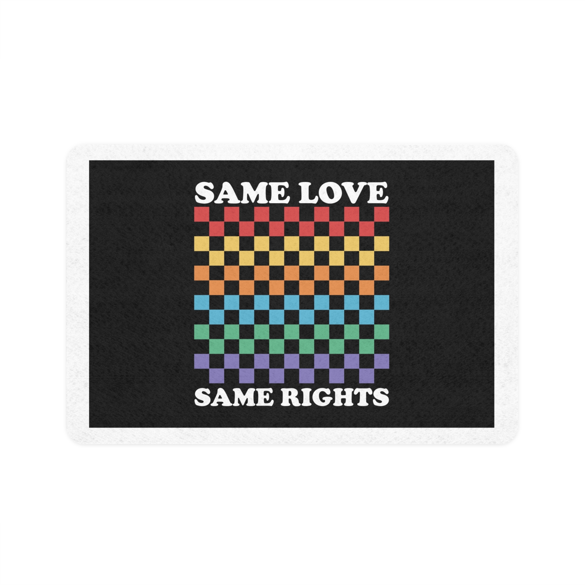 Pride Lgbt Gay Typography T Shirt Design Pet Food Mat 12x18