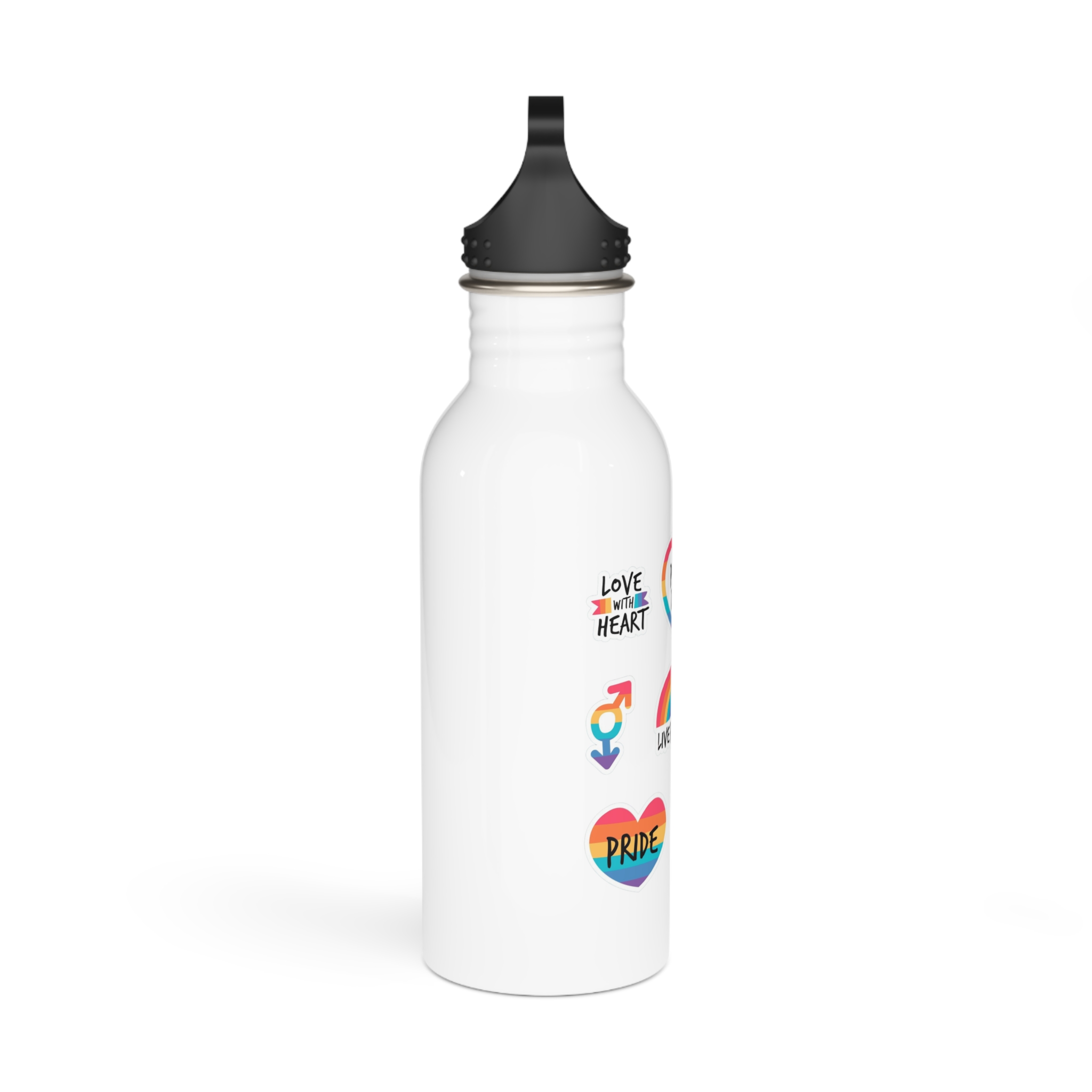 Pride Day Label Set Stainless Steel Water Bottle - Image 2