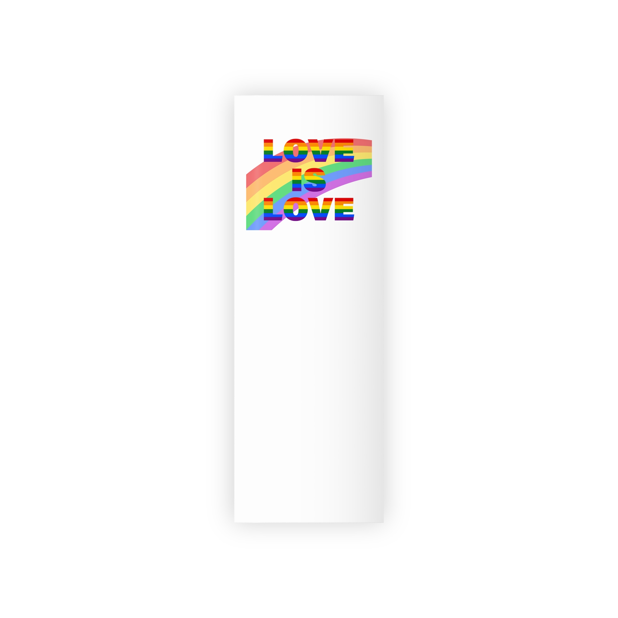 Colorful Rainbow Colors Lgbt Flag Text Love Is Love White Background Poster Banner Gift Wrapping Paper Rolls 1pc - Image 5