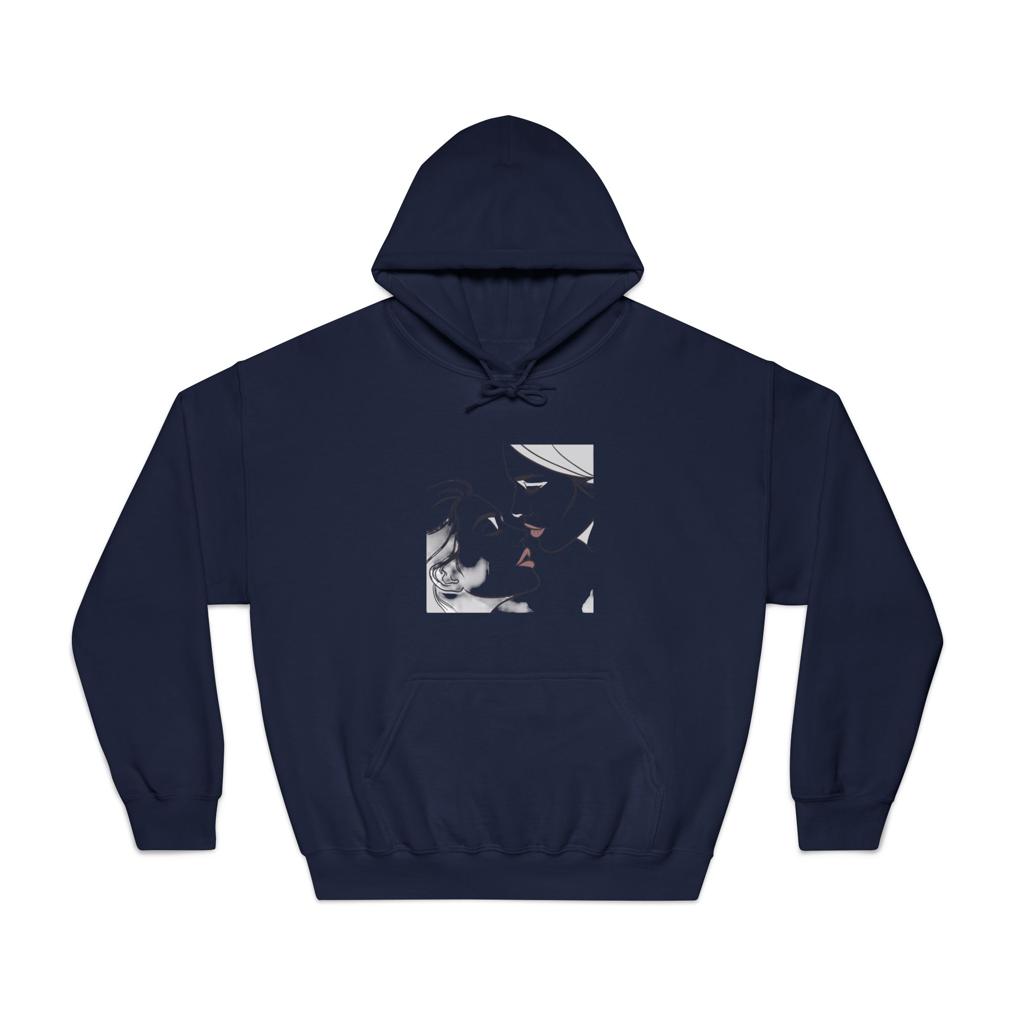 Perfect Lip Set Open Close Smooches Unisex Dryblend Hooded Sweatshirt - Image 29