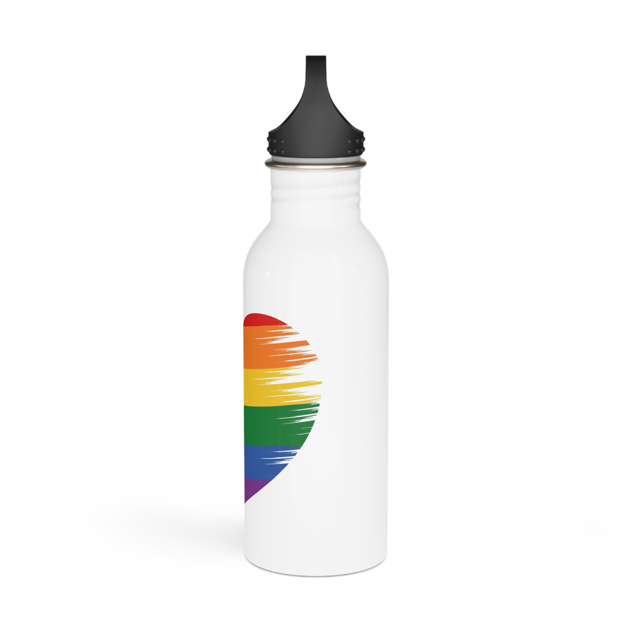Lgbt Pride Month June Lesbian Gay Bisexual Transgender Lgbtq Flag Rainbow Vector(1) (1) Stainless Steel Water Bottle - Image 4