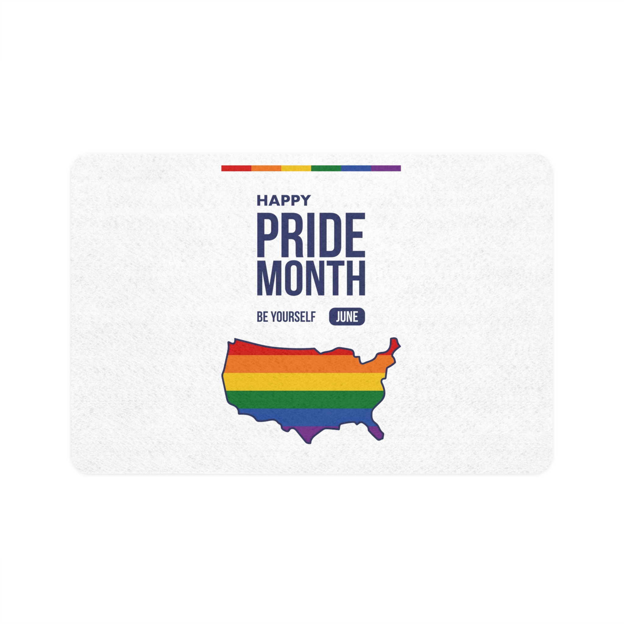 Lgbt Pride Month June 2026 Lesbian Gay Bisexual Transgender Lgbtq Flag Rainbow Love Vector (2) Pet Food Mat 12x18