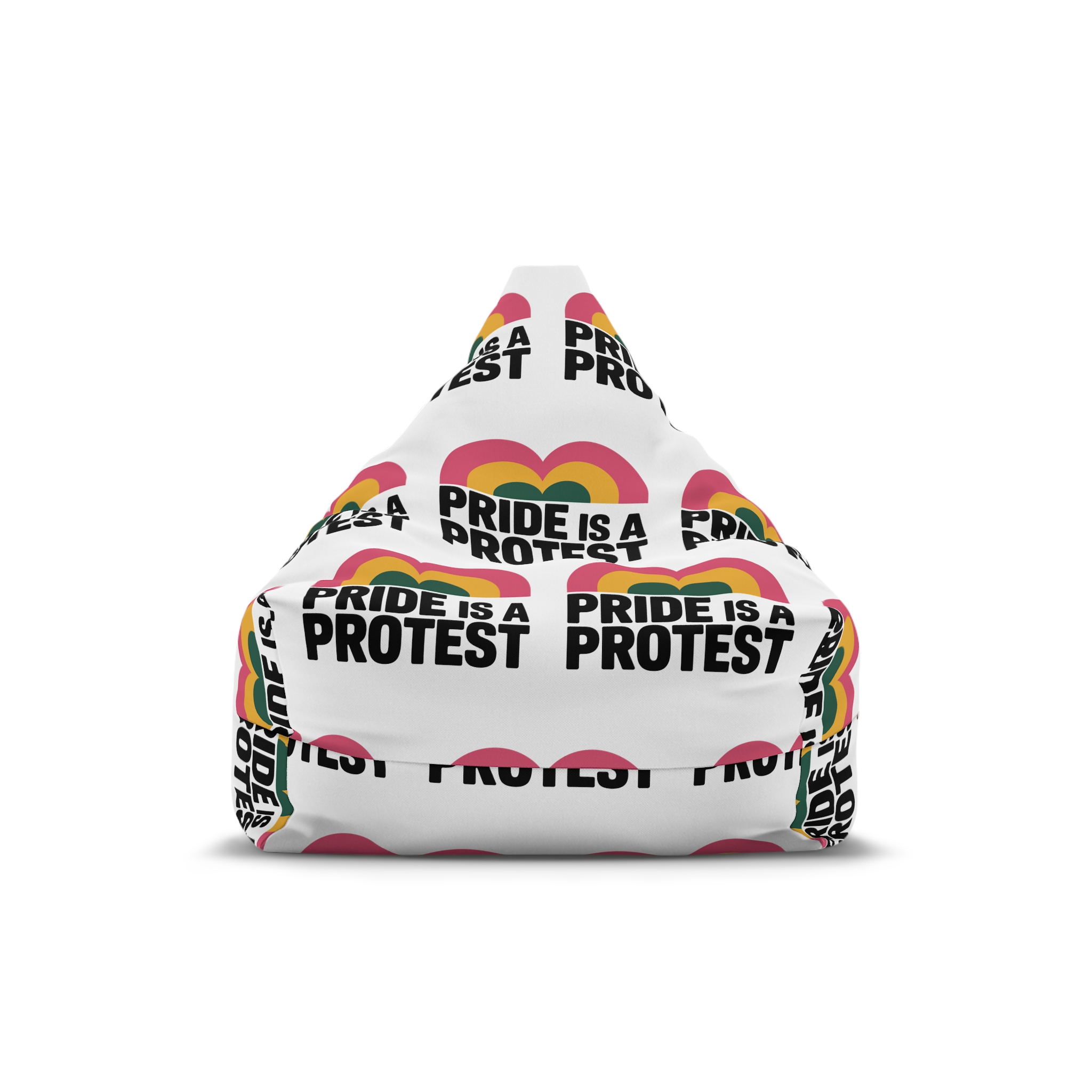 Price Isa Protest T Shirt Design Isolated White Background Bean Bag Chair Cover