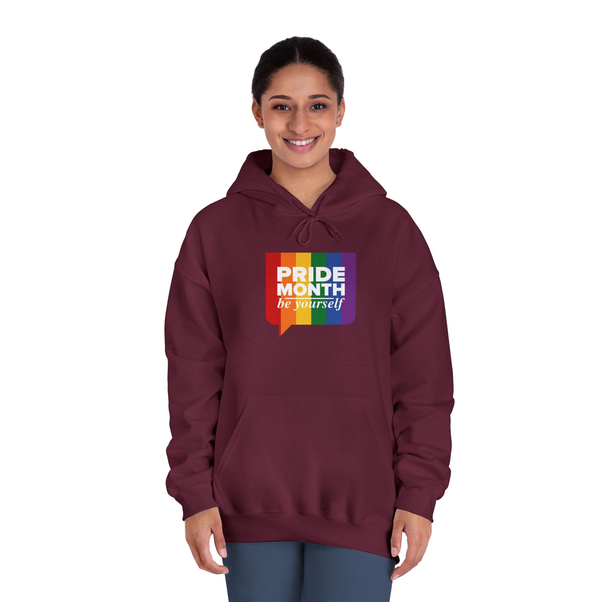 Lgbt Pride Month June Lgbt Flag Rainbow Flag Love Concept Vector Illustration Poster (1) Unisex Dryblend Hooded Sweatshirt - Image 20