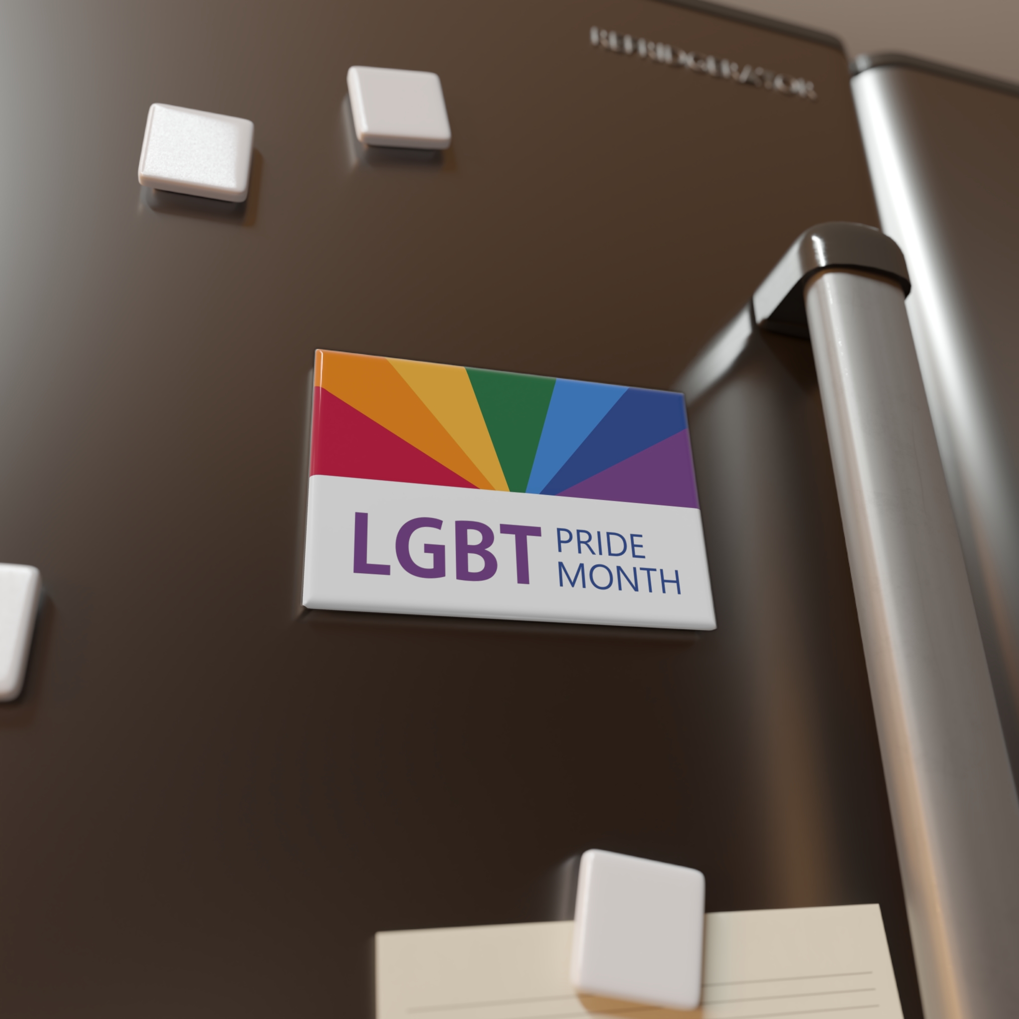 Pride Month Lgbt Horizontal Banner Template Gay Parade Annual Summer Event Button Magnet Rectangle 1 And 10 Pcs - Image 4