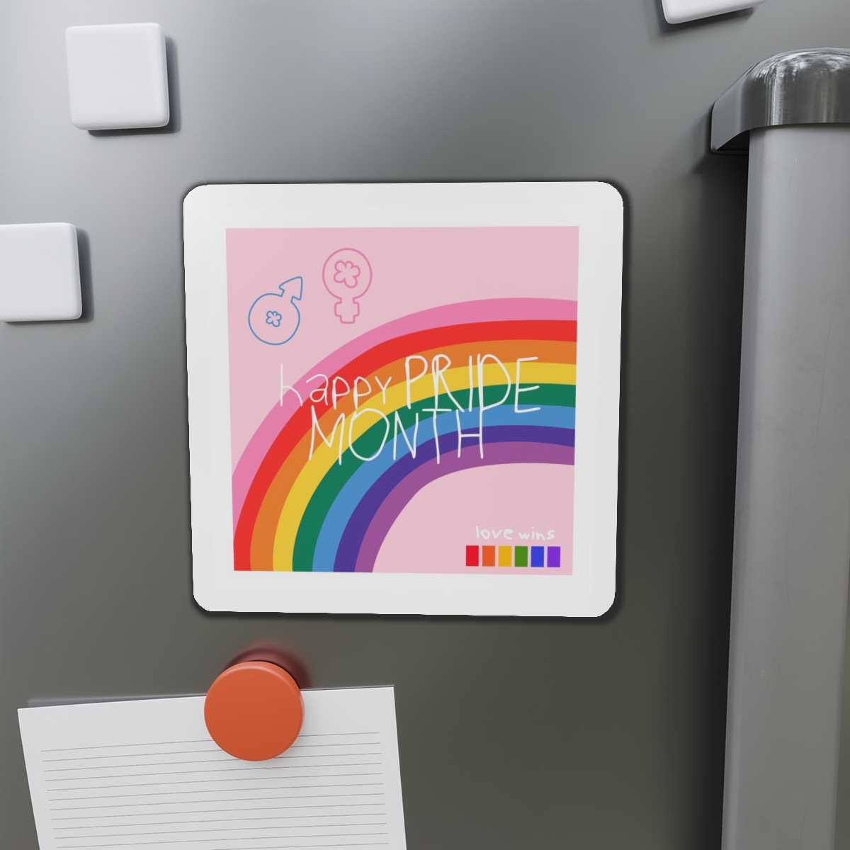 Lesbian Pride Design 7627EE Die Cut Magnets - Image 14