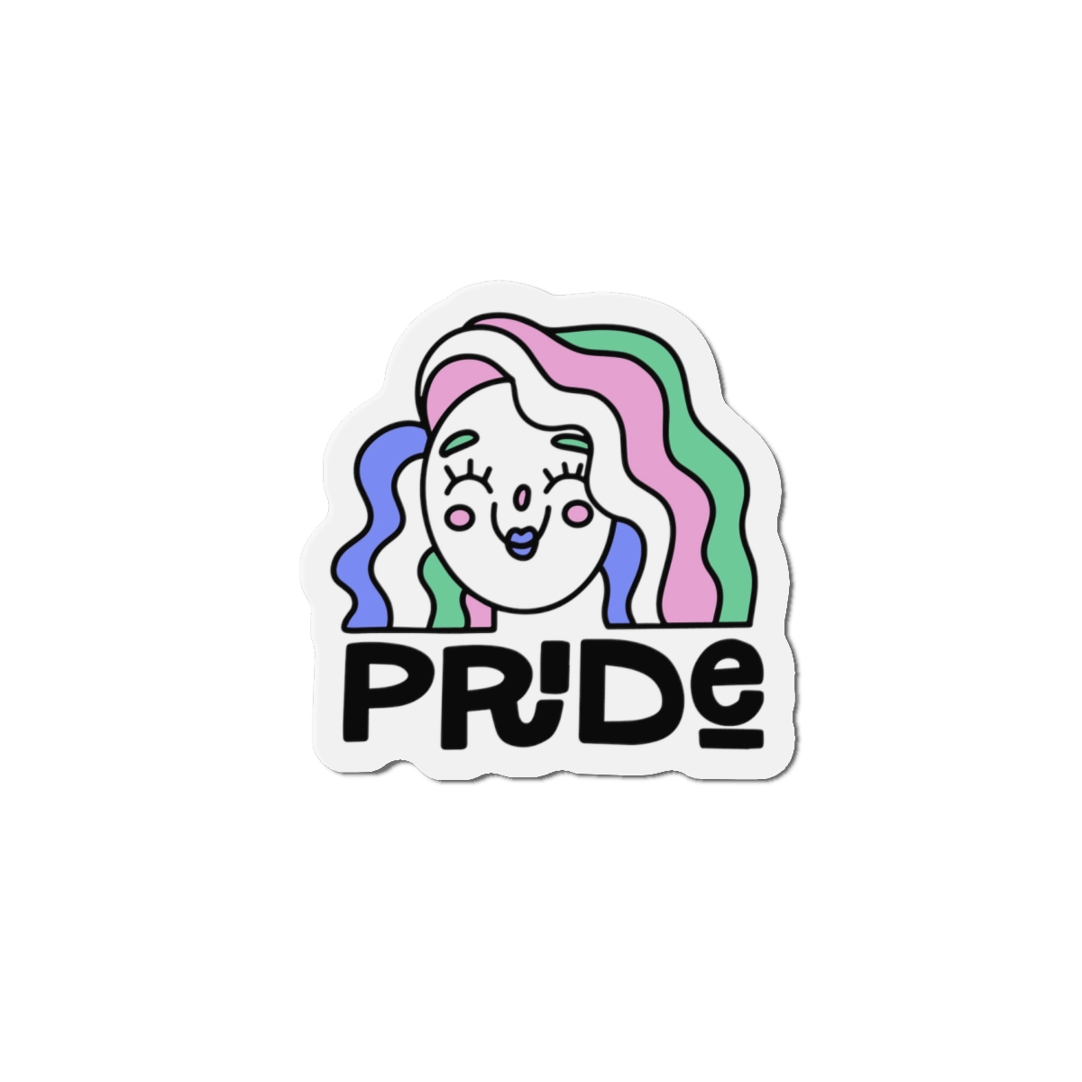 Pride Day Lettering Quote Concept Die Cut Magnets - Image 13