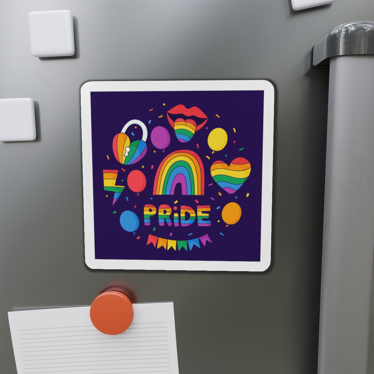 Hand Drawn Elements Collection Pride Month Celebration Die Cut Magnets - Image 14