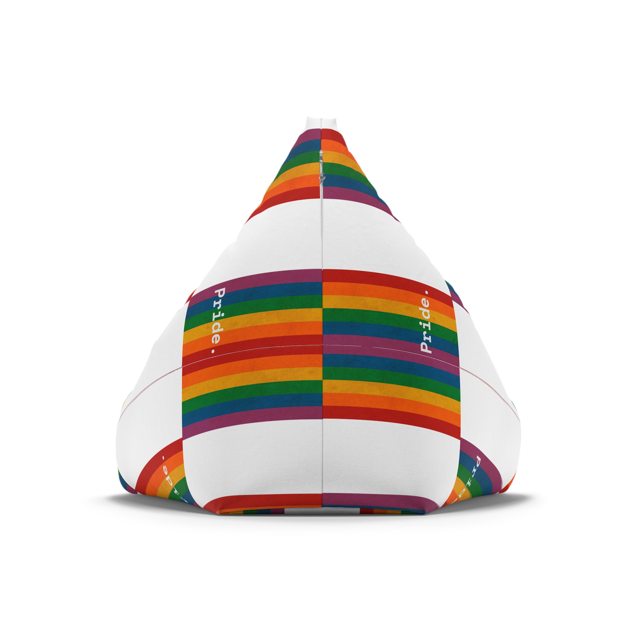 Poster With Rainbow Pride Concept Bean Bag Chair Cover - Image 6