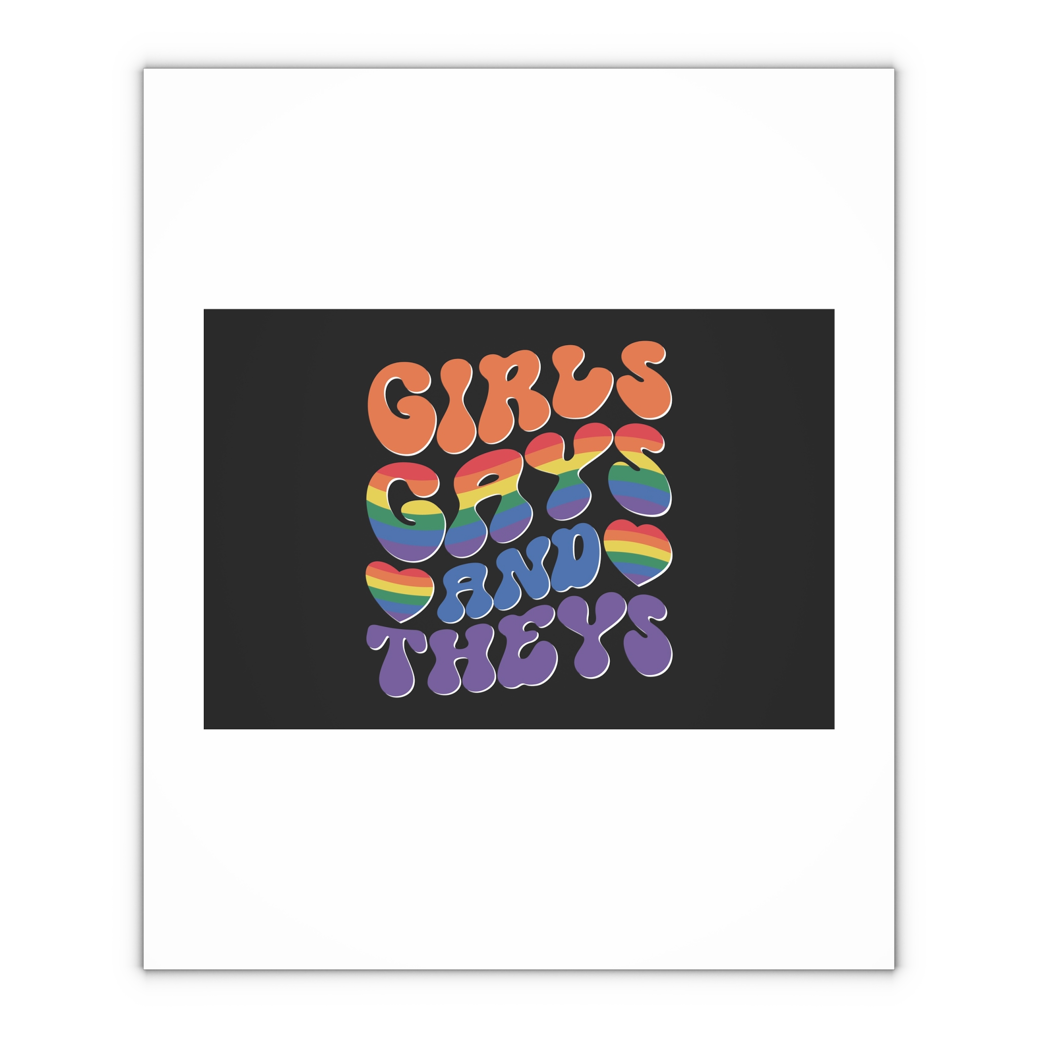 Colorful Poster With Words Girls Theyre Always Theyre Too Much Gift Wrapping Paper Sheets 1pc - Image 4