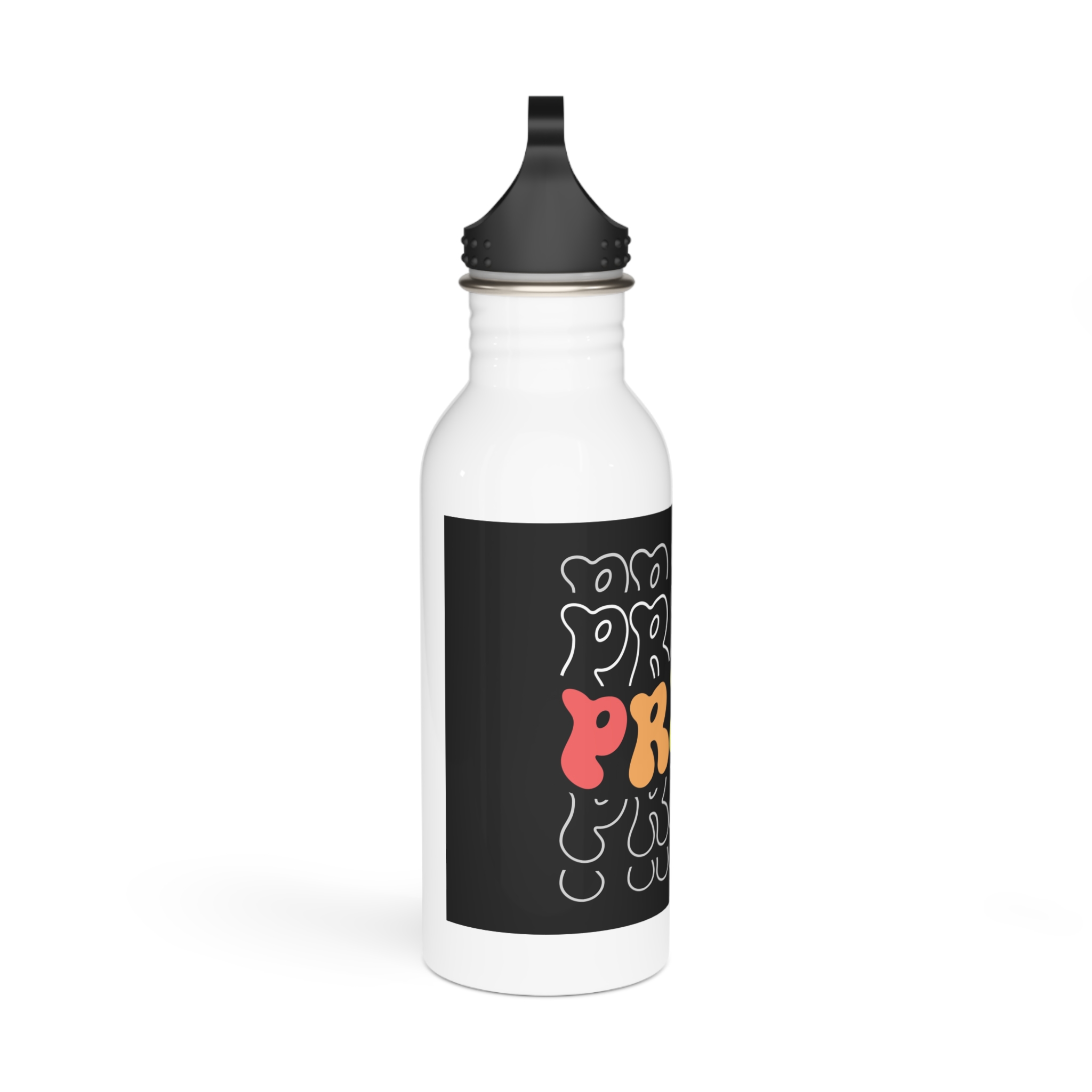 Pride Lgbt Gay Retro Tshirt Design(1) Stainless Steel Water Bottle - Image 2