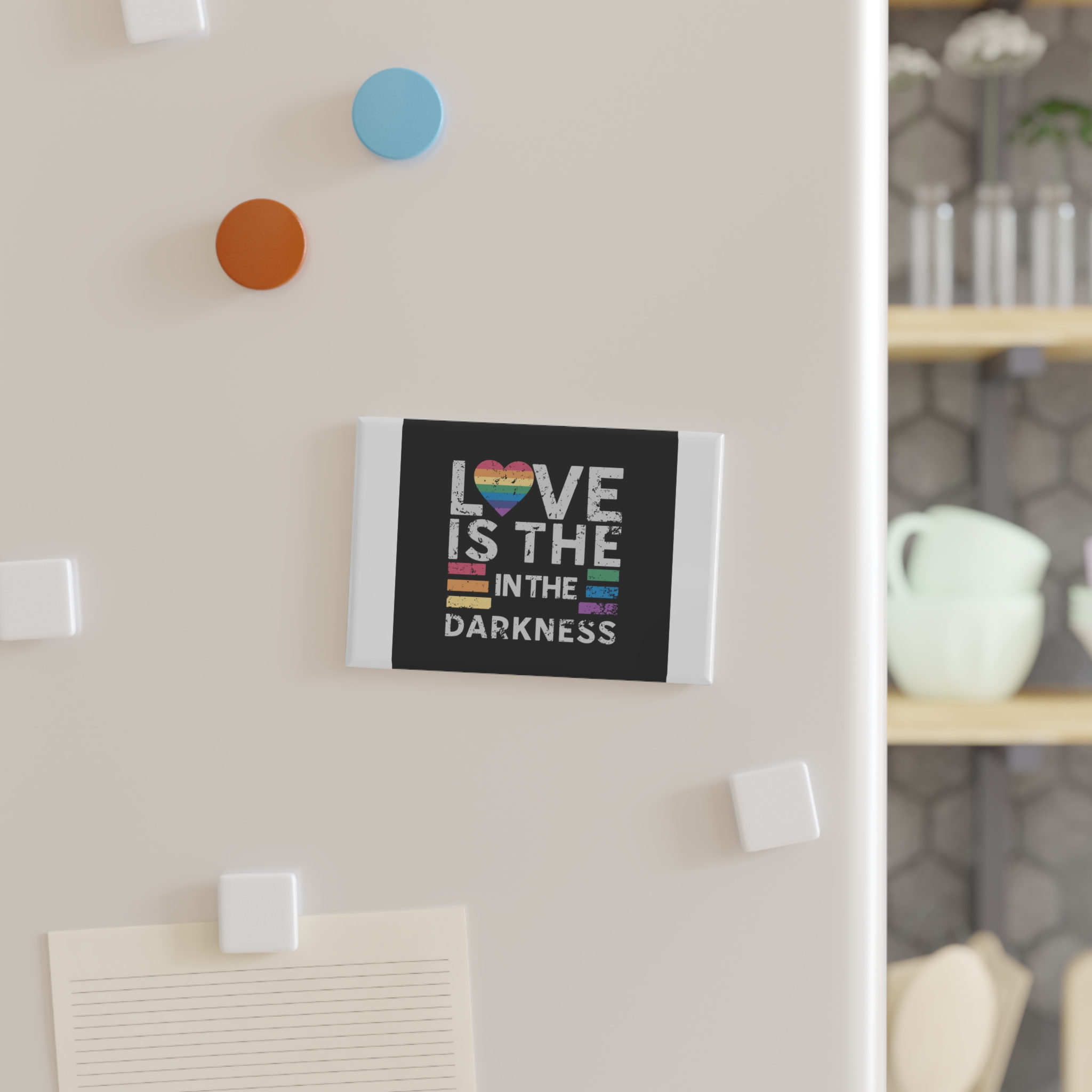 Love Is the In the Darkness Button Magnet Rectangle 1 And 10 Pcs - Image 3