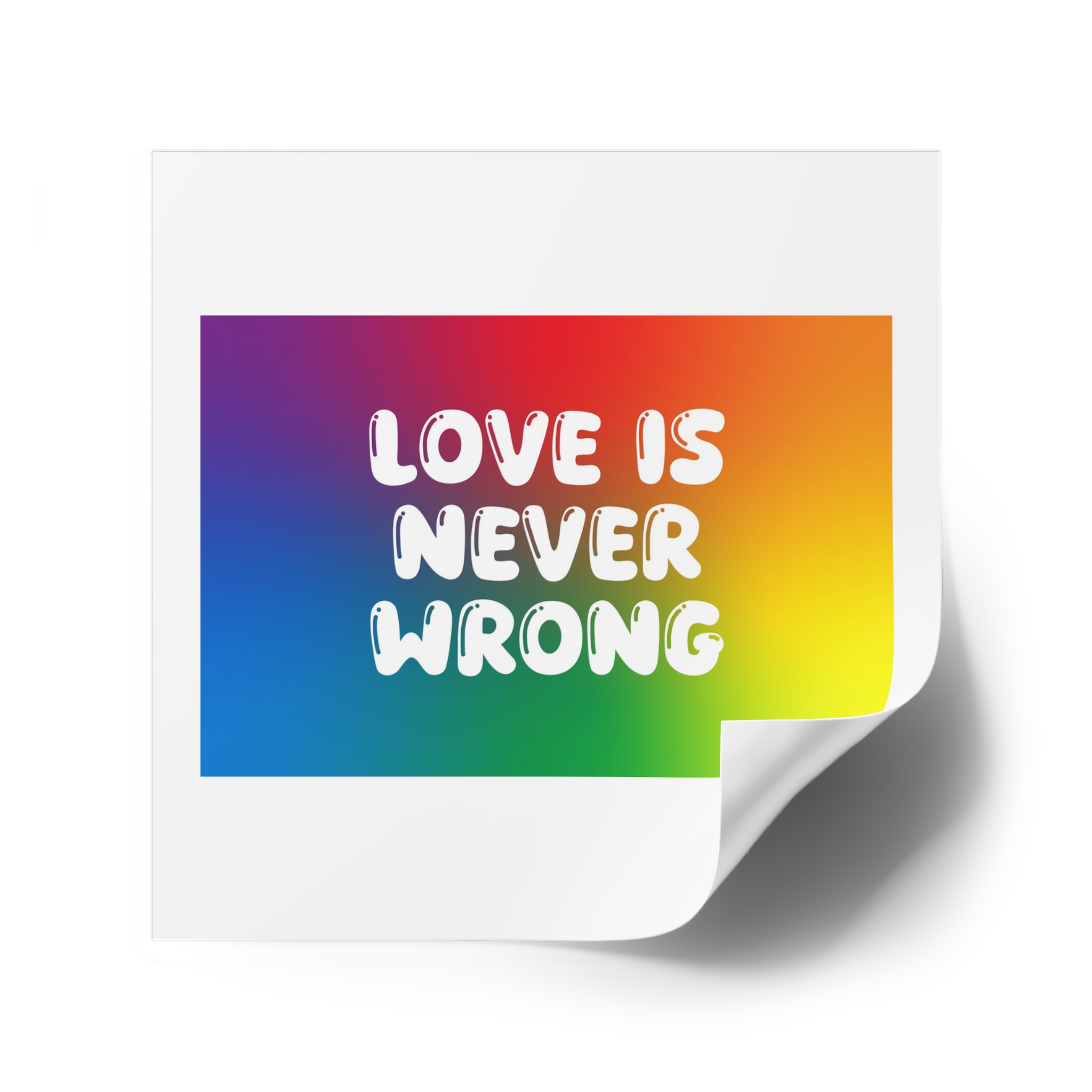 Horizontal Pride Month Vector Background Rainbow Colors Quote Typography Poster Banner Laminate Stickers Square - Image 42