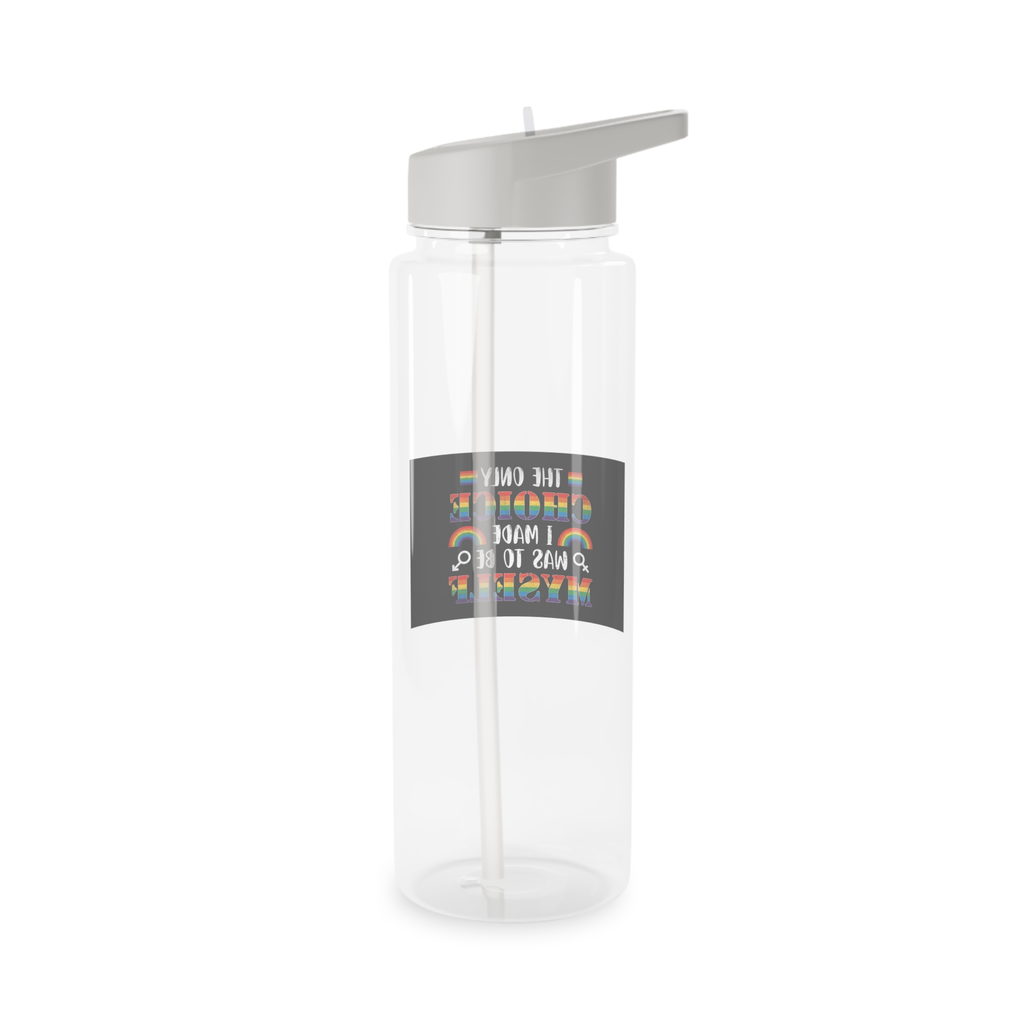 Pride Gay Rainbow Typography Vector Premium T Shirt Tritan Water Bottle - Image 6