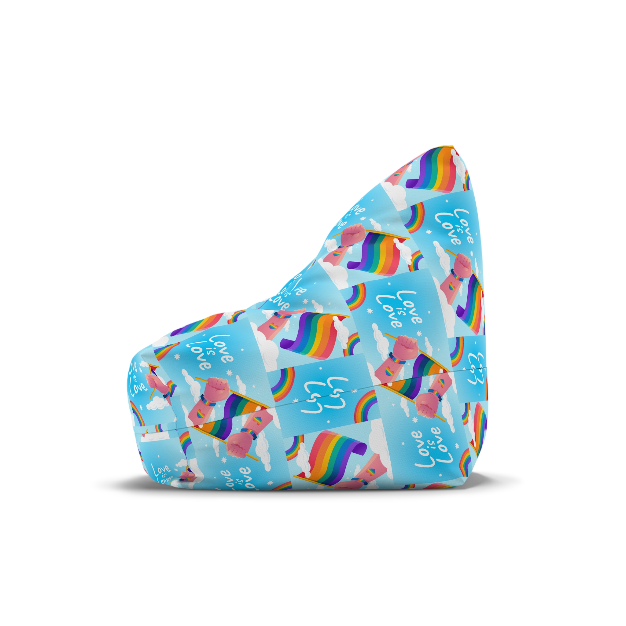 Gradient Background Pride Month Celebration Bean Bag Chair Cover - Image 4