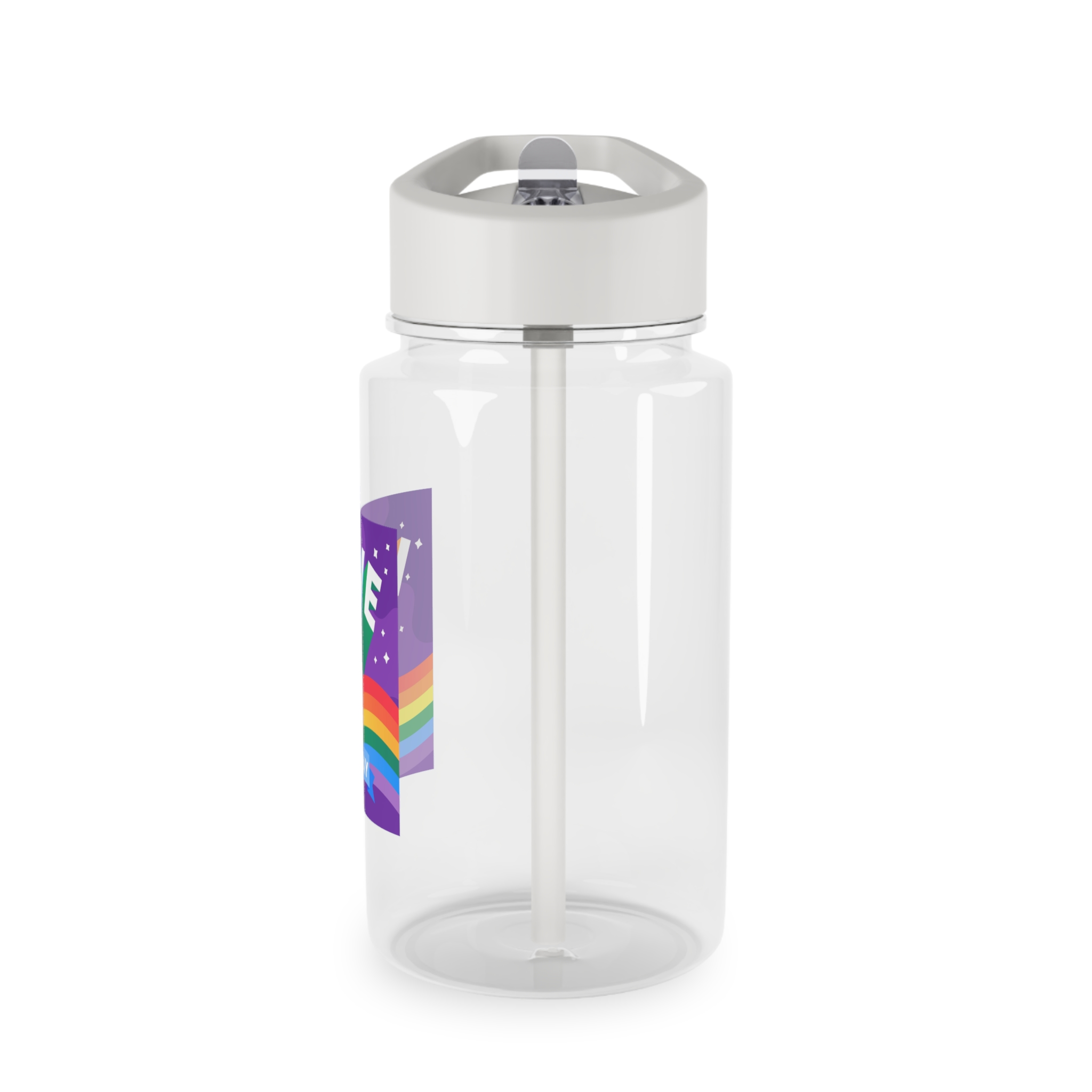 Pride Day Event Message Design Tritan Water Bottle - Image 3