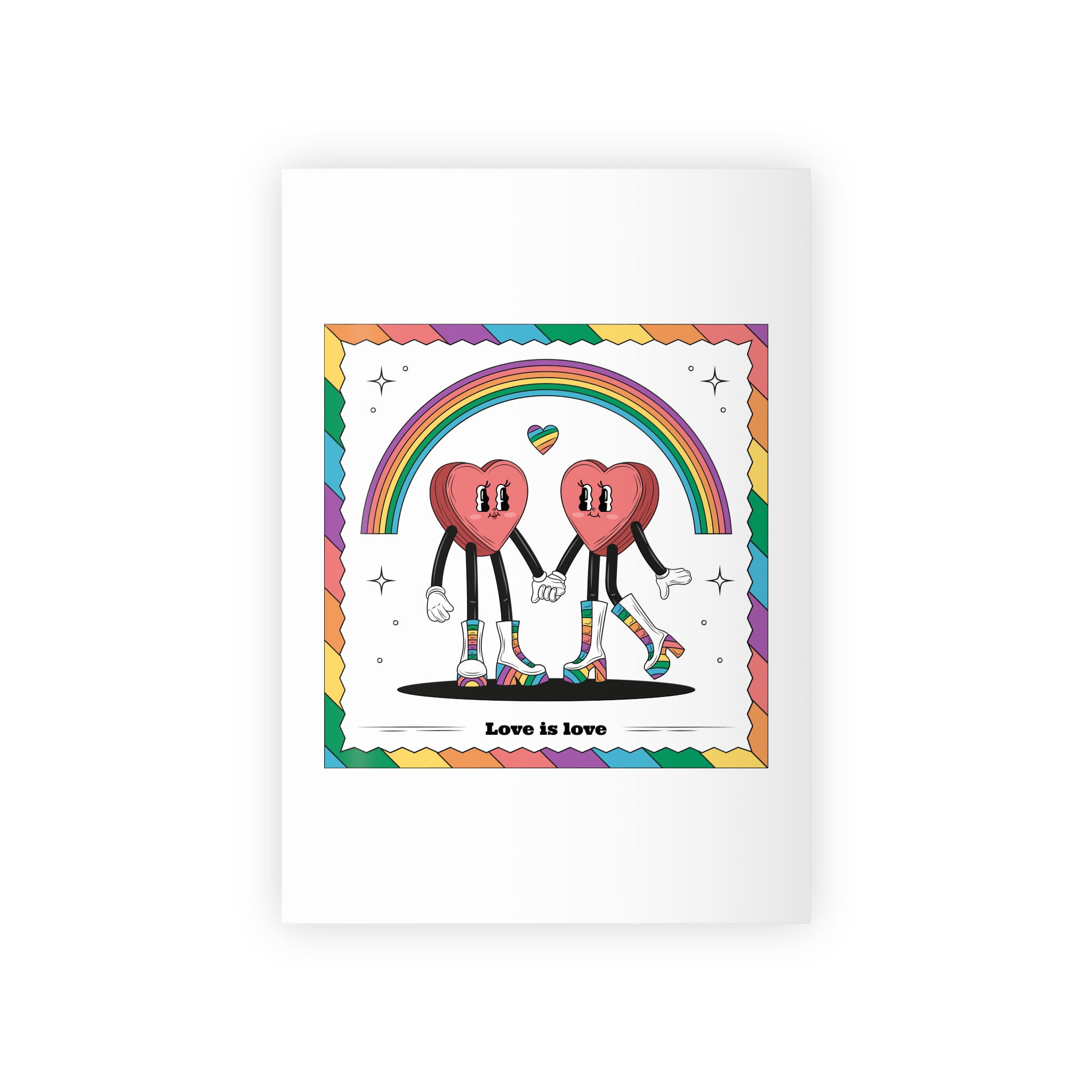 Hand Drawn Illustration Pride Month Celebration(4) Gift Wrapping Paper Rolls 1pc