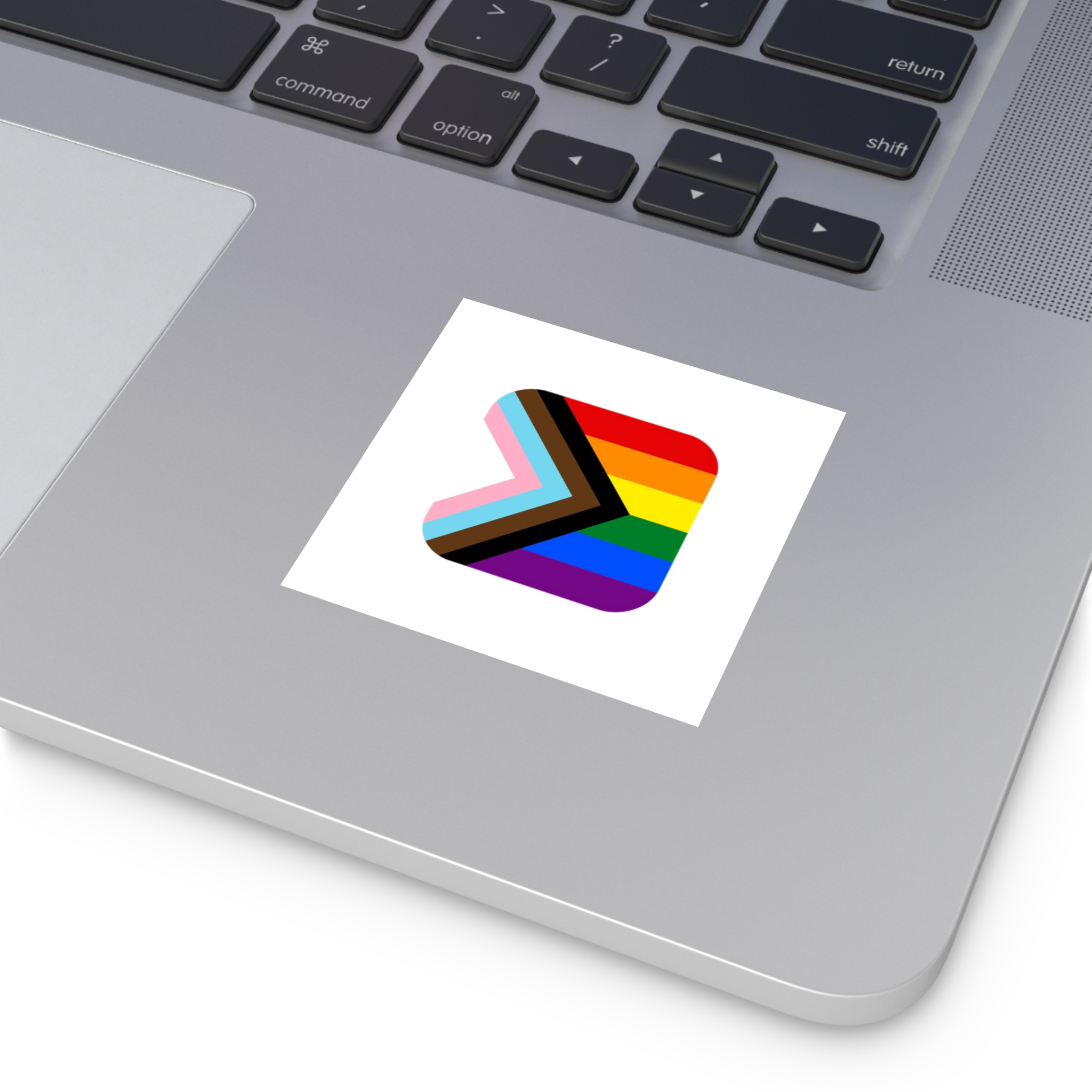 New Pride Flag Lgbtq Vector Illustartion Laminate Stickers Square - Image 11