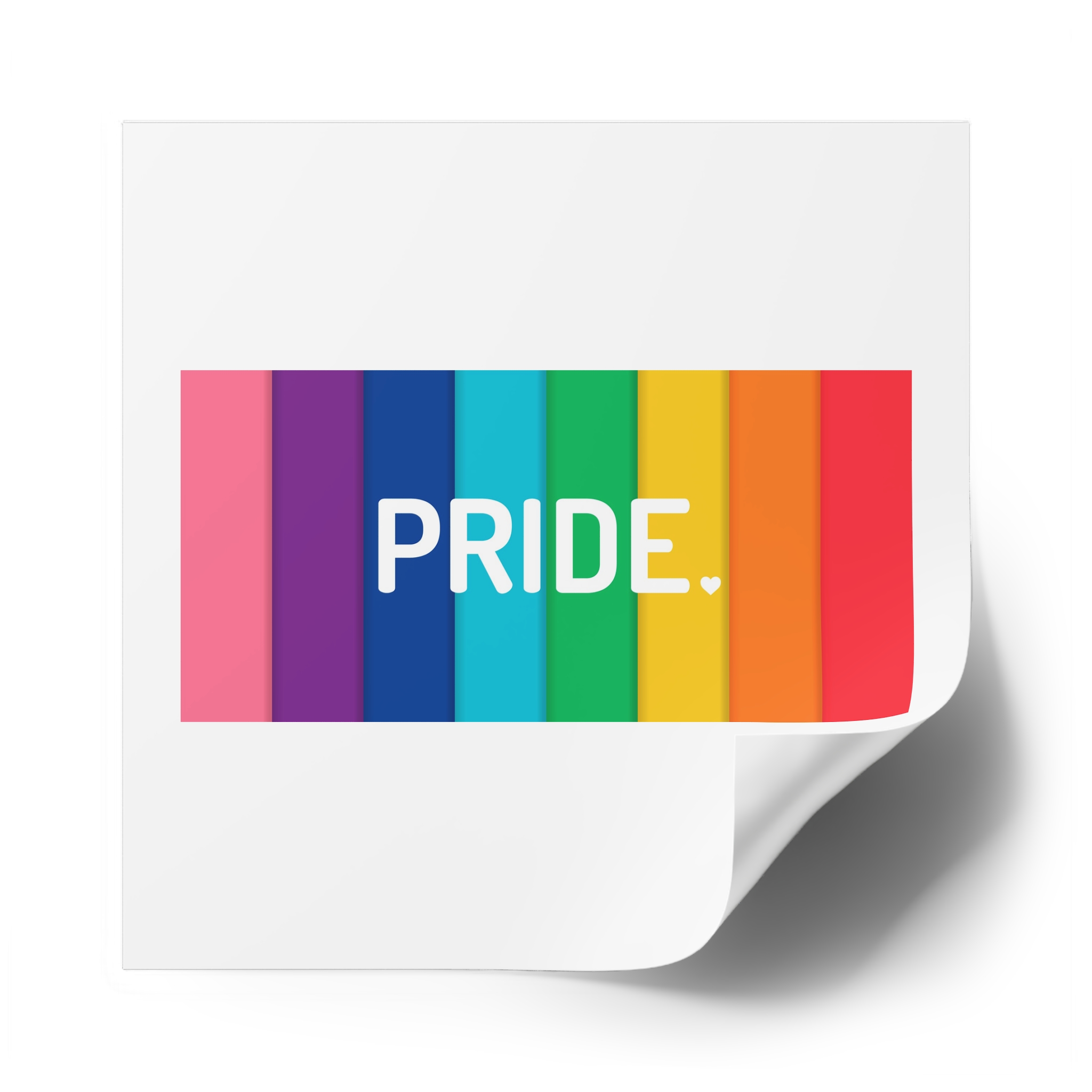 Rainbow Colored Background With Pride Concept Pride Month Laminate Stickers Square - Image 50
