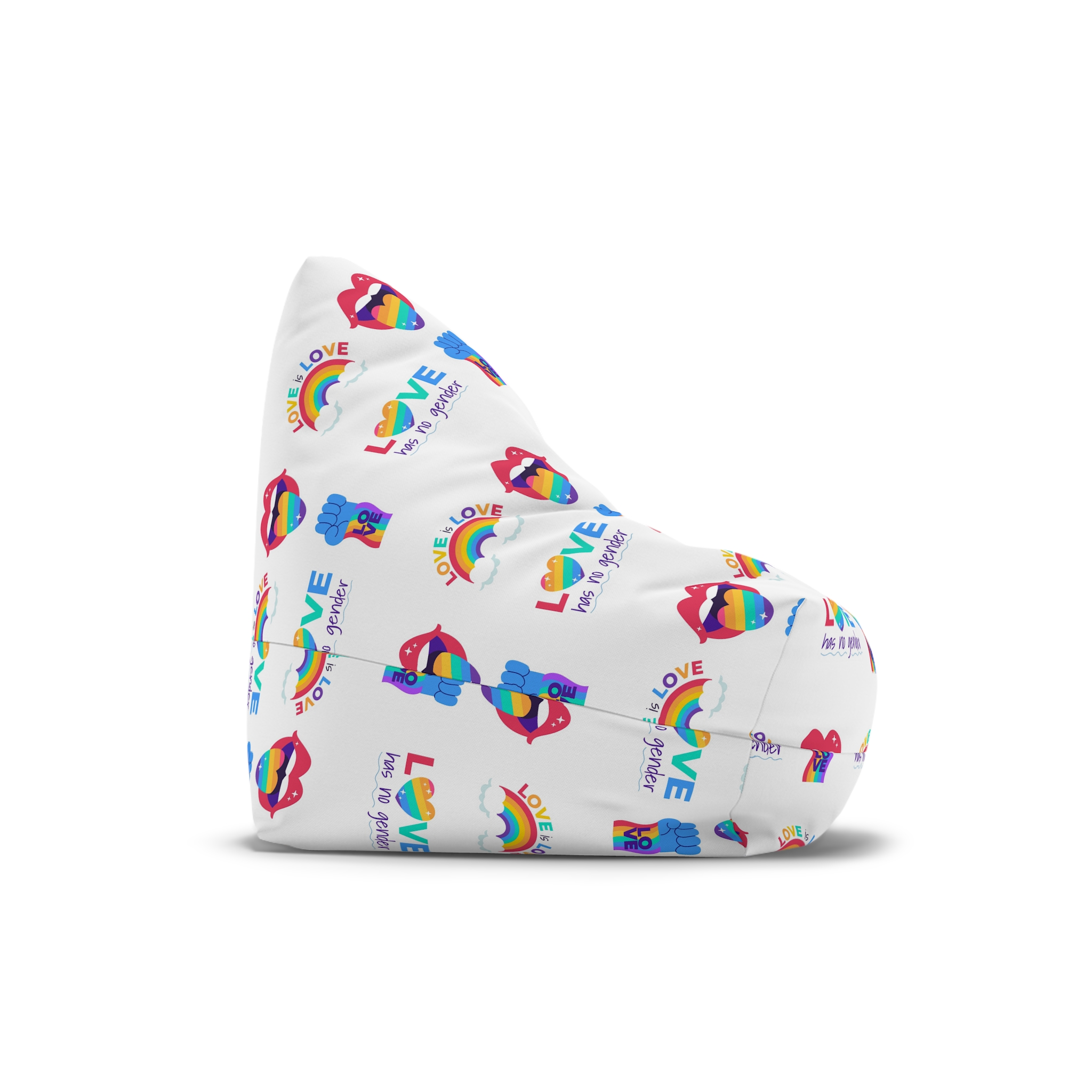 Flat Labels Collection Pride Month Celebration(2) Bean Bag Chair Cover - Image 3