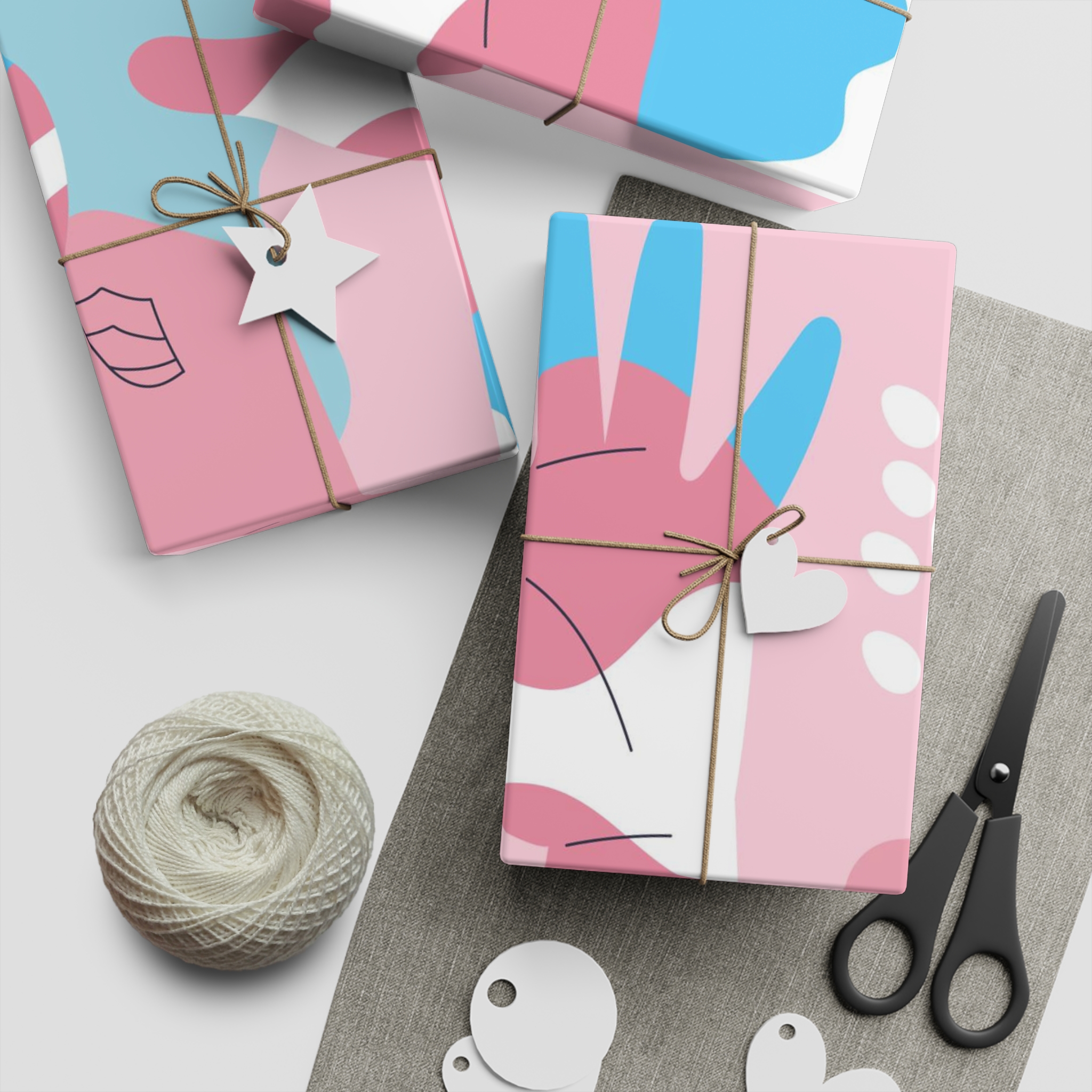 Hand Drawn Flat Design Stop Transphobia Concept Gift Wrapping Paper Sheets 1pc - Image 5