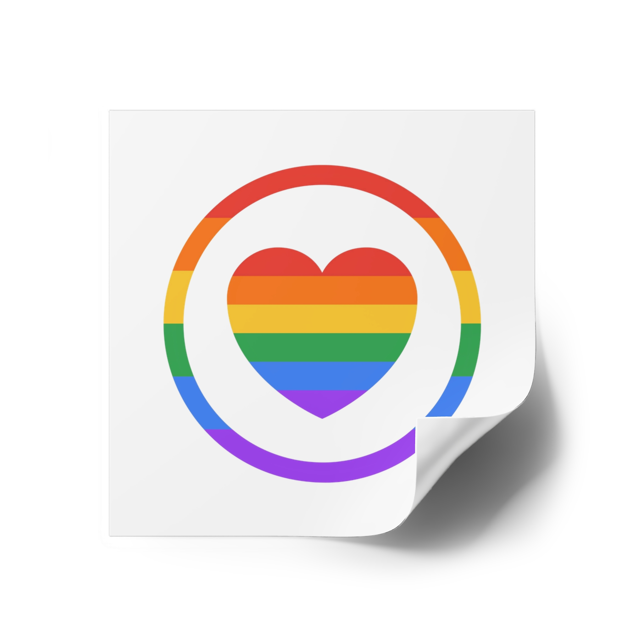 Lgbt Pride Month June Lesbian Gay Bisexual Transgender Lgbtq Flag Rainbow Vector (1) Laminate Stickers Square - Image 26