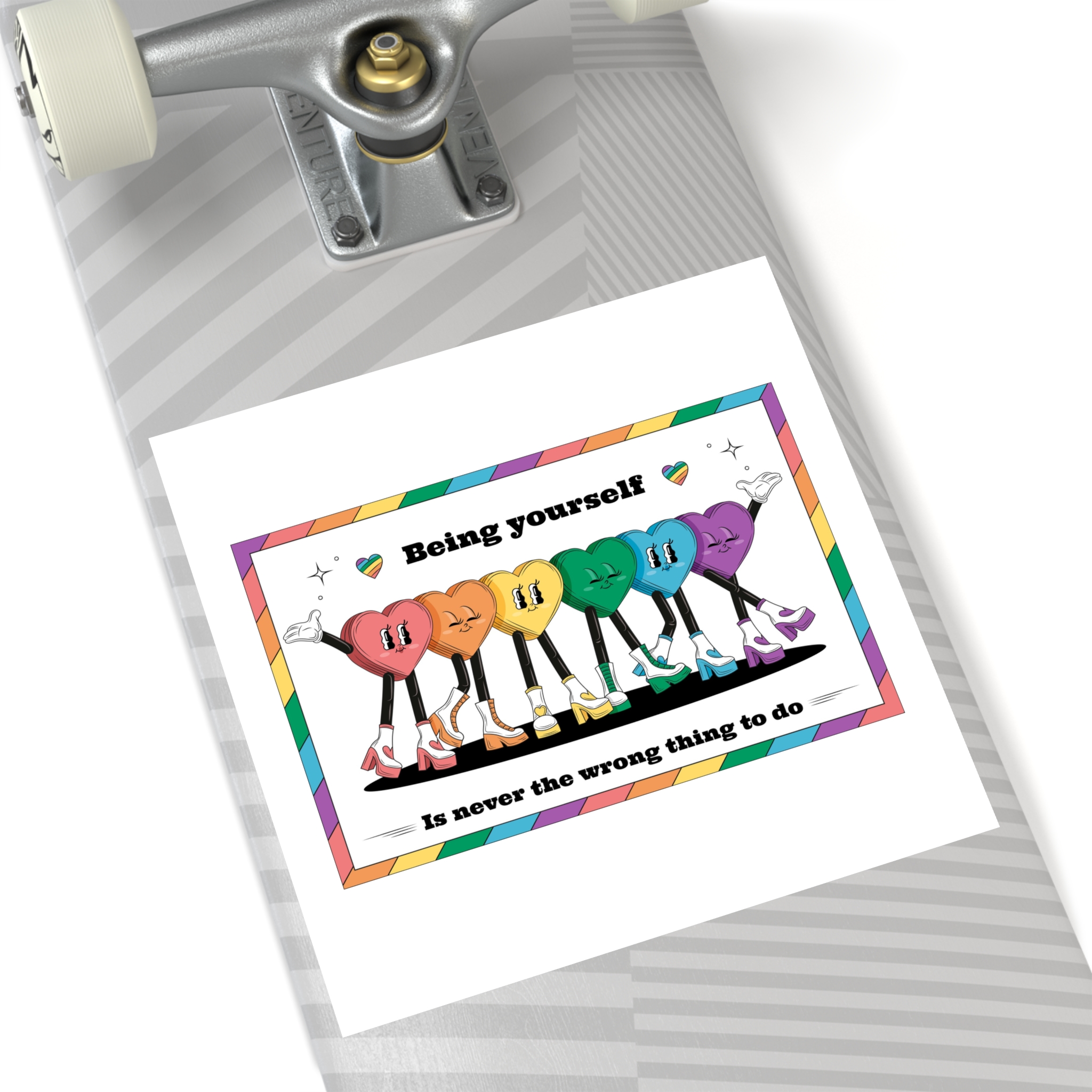 Illustration Pride Month Celebration Laminate Stickers Square - Image 52