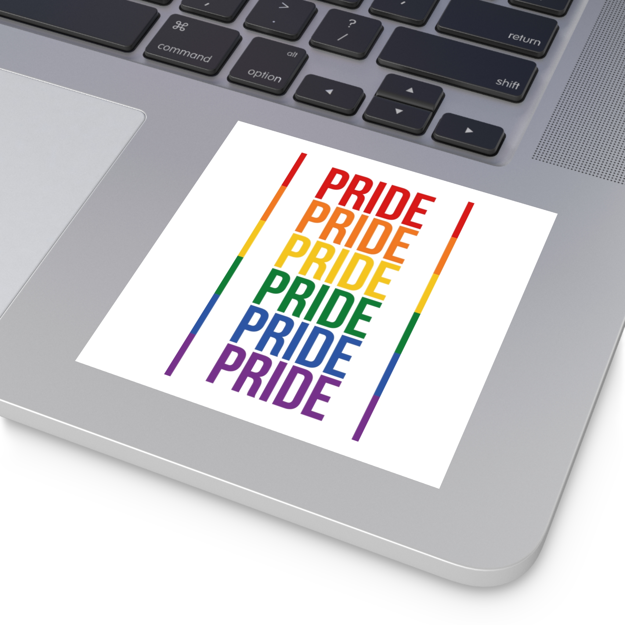 Lgbt Pride Month June 2026 Lesbian Gay Bisexual Transgender Lgbtq Flag Rainbow Love Vector (1) Laminate Stickers Square - Image 31