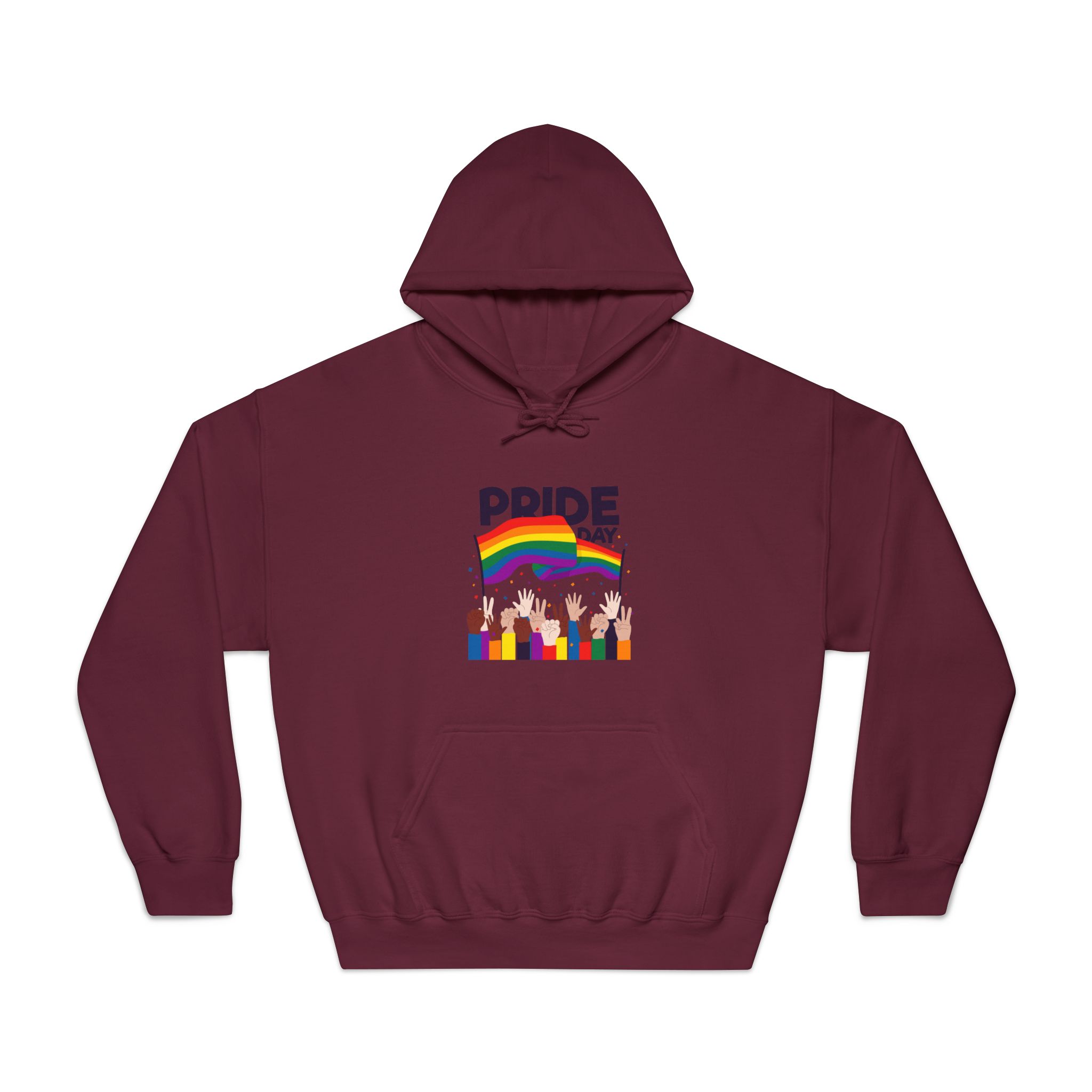 Pride Day Event With Rainbow Flag Theme Unisex Dryblend Hooded Sweatshirt - Image 17