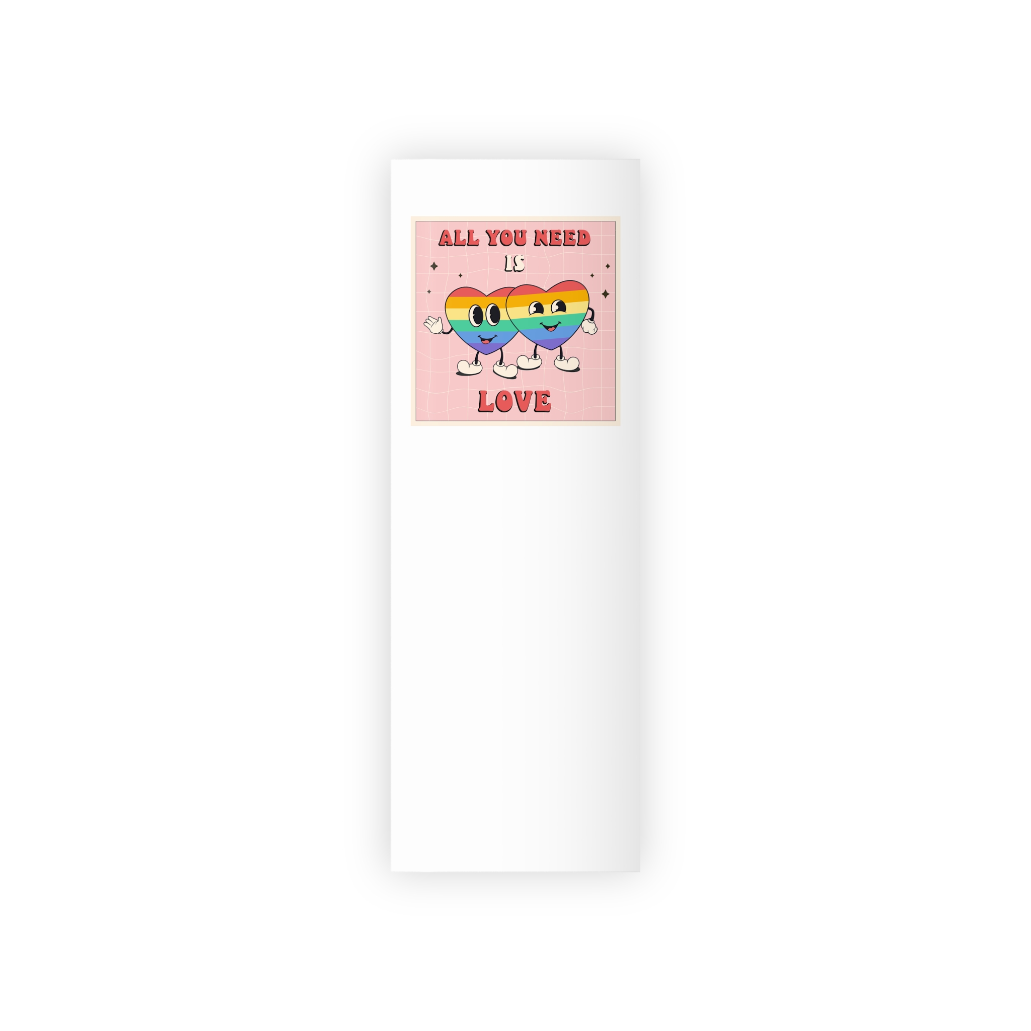 Lgbtq Pride Month Retro Groovy Poster Social Media Post Template With Rainbow Heart Gift Wrapping Paper Rolls 1pc - Image 5