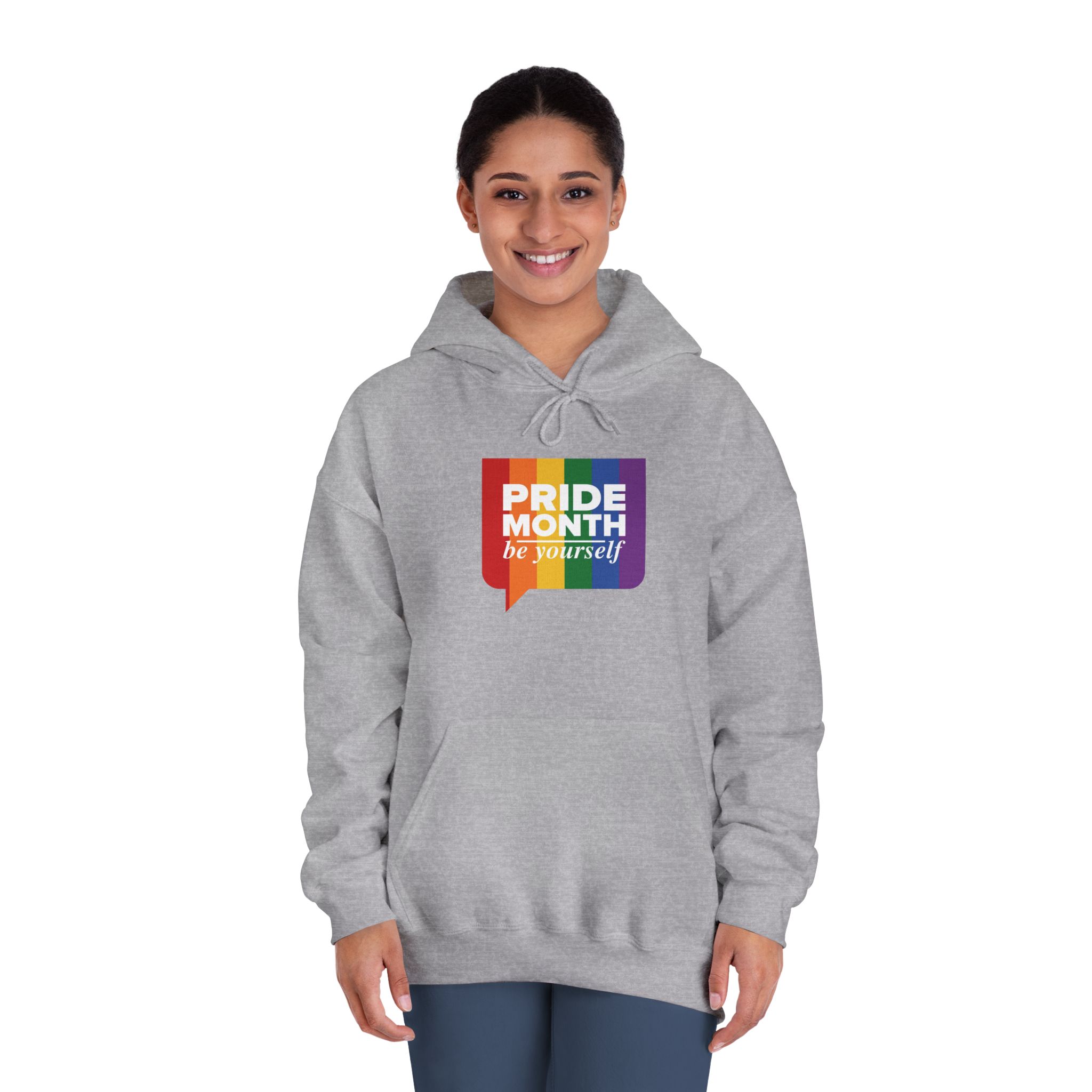 Lgbt Pride Month June Lgbt Flag Rainbow Flag Love Concept Vector Illustration Poster (1) Unisex Dryblend Hooded Sweatshirt - Image 16