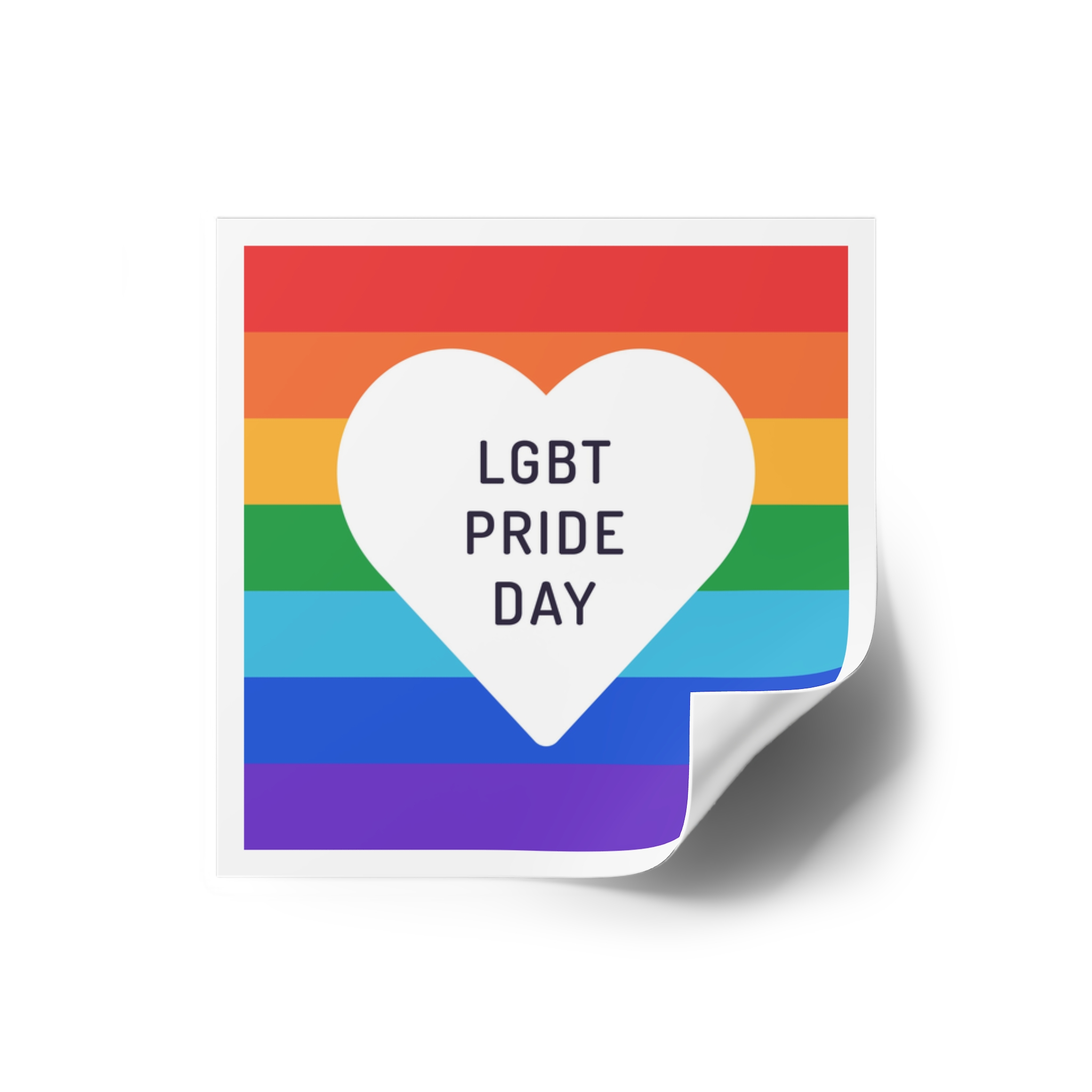 Pride Day 1 Laminate Stickers Square - Image 10