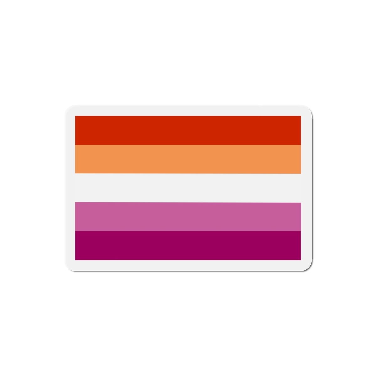 Lesbian Flag Die Cut Magnets - Image 10