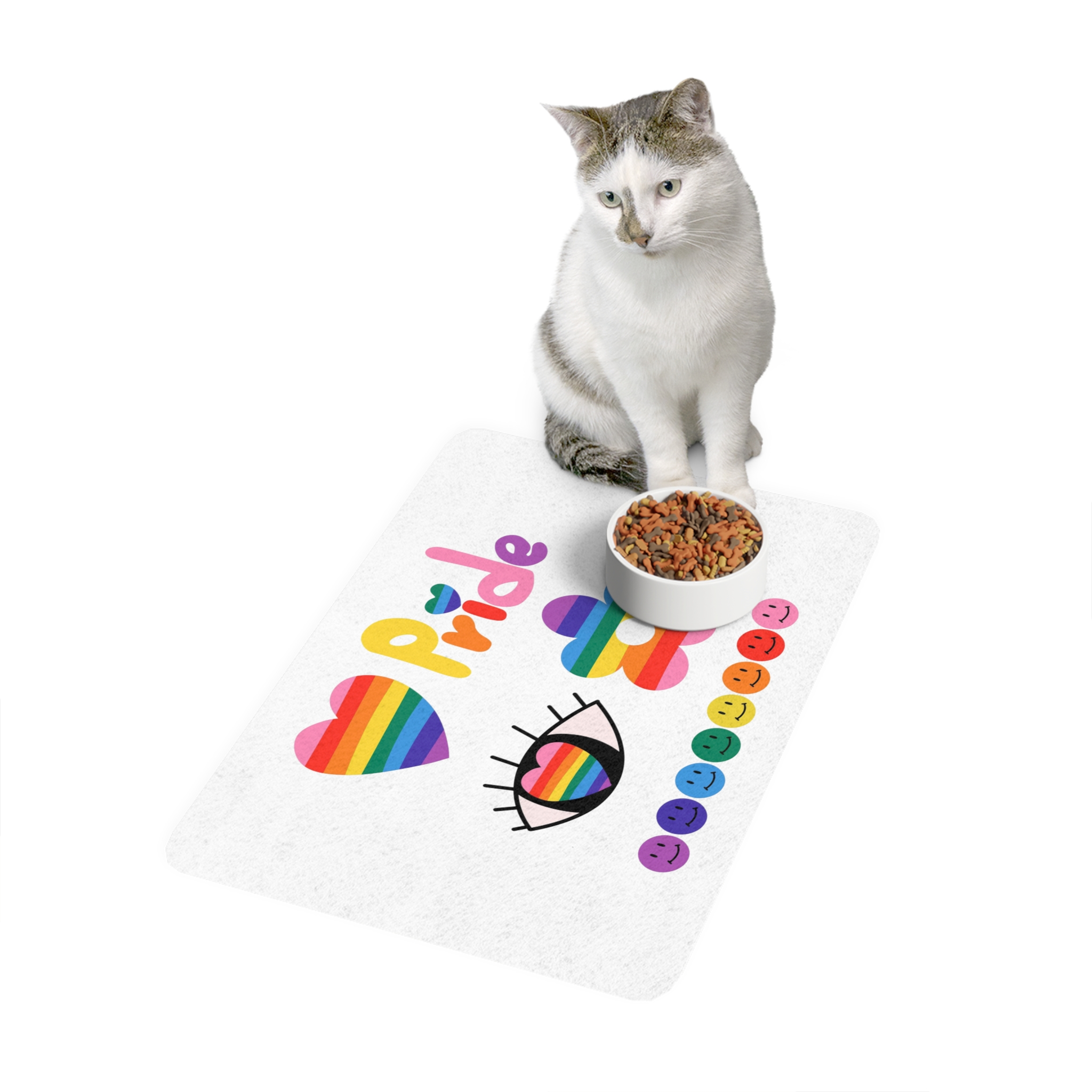 Pride Month Pet Food Mat 12x18 - Image 3