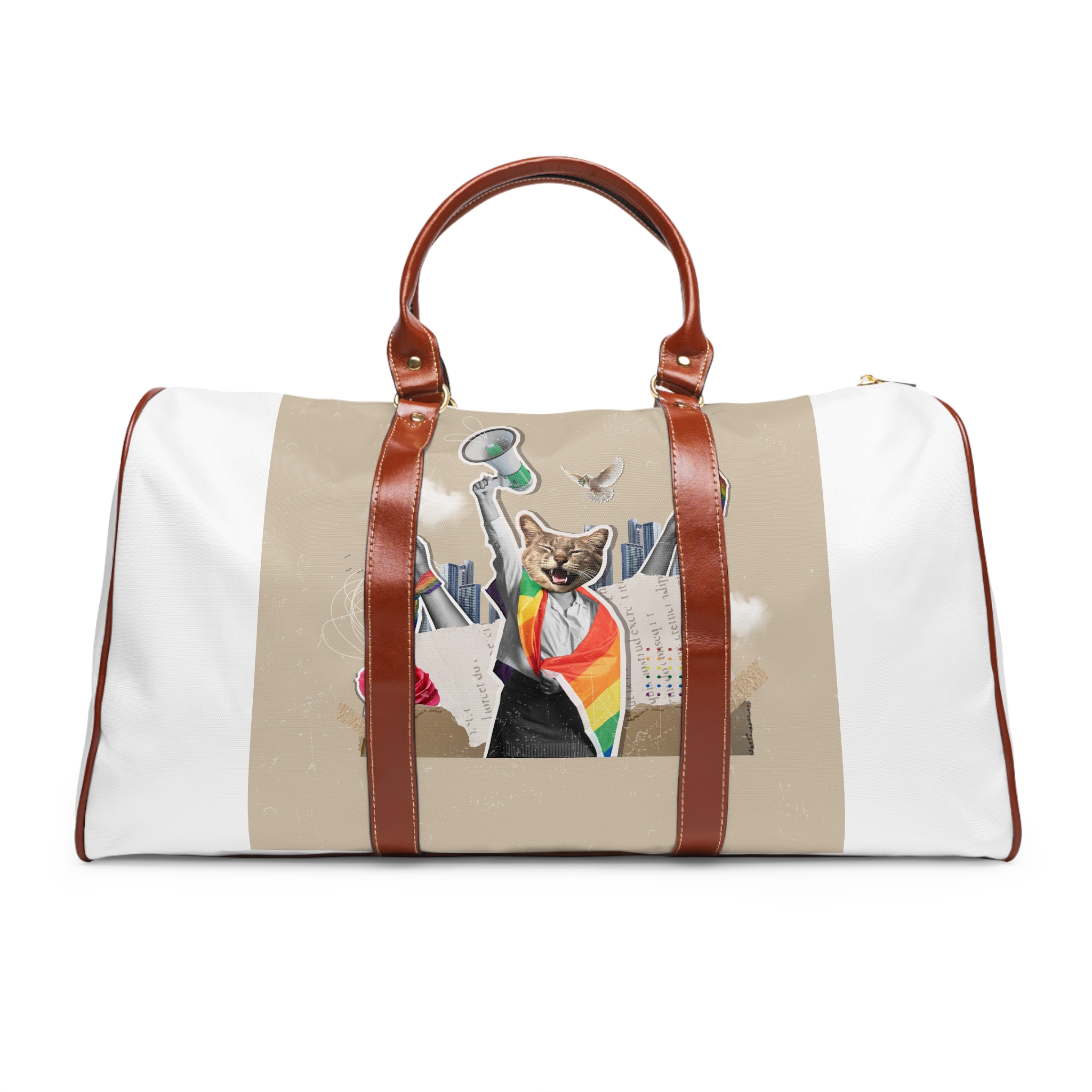Lesbian Pride Design 5F982B Waterproof Travel Bag