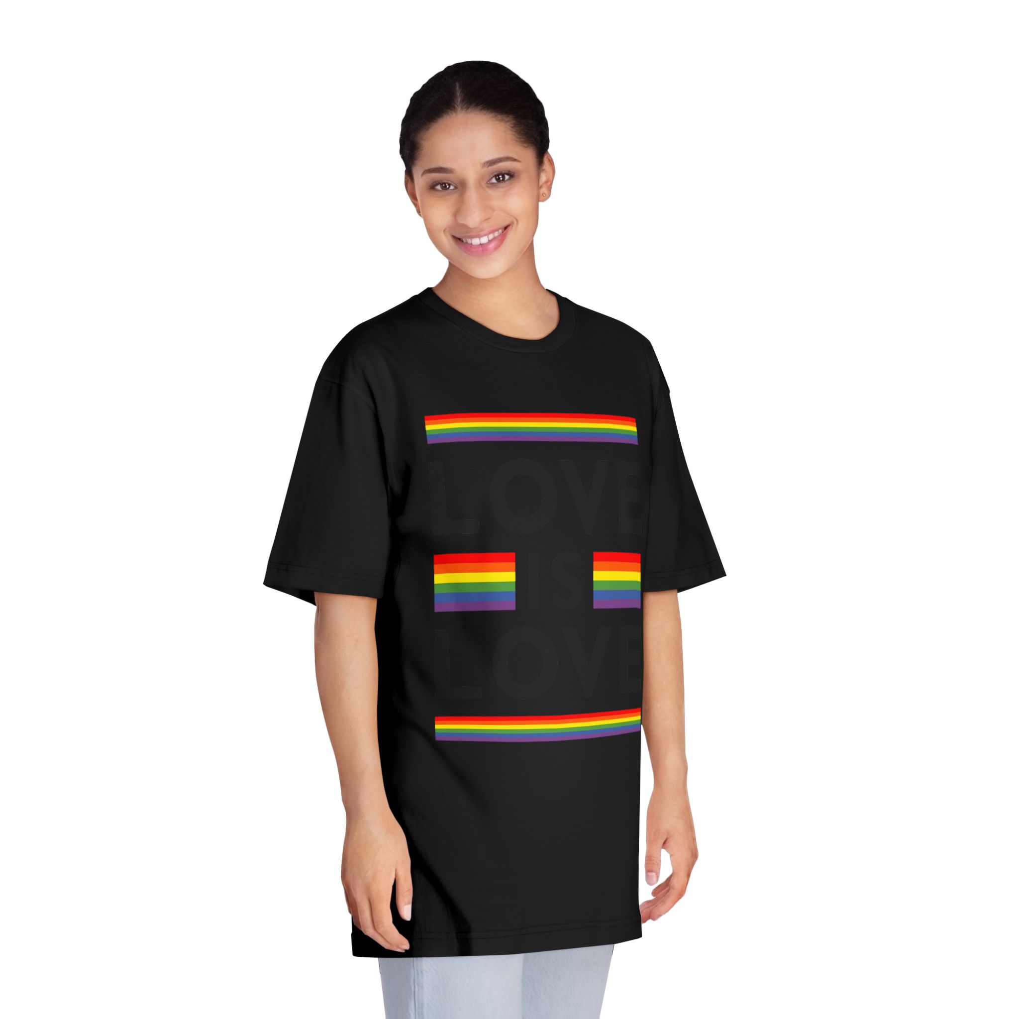 Love Is Love Lgbt Flag Symbol Pride Month Symbol - Unisex Classic Crewneck T Shirt - Image 7