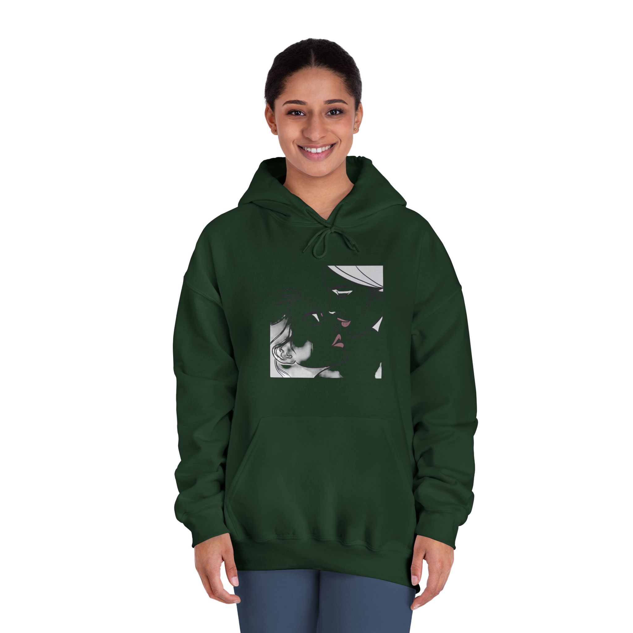 Perfect Lip Set Open Close Smooches Unisex Dryblend Hooded Sweatshirt - Image 24