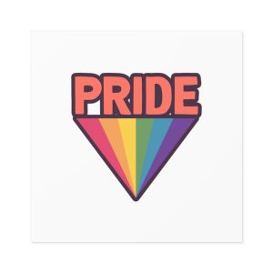 Pride With Rainbow(1) Laminate Stickers Square