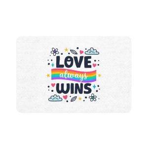 Pride Day Lettering Style Pet Food Mat 12x18