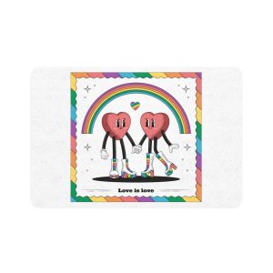 Hand Drawn Illustration Pride Month Celebration(4) Pet Food Mat 12x18