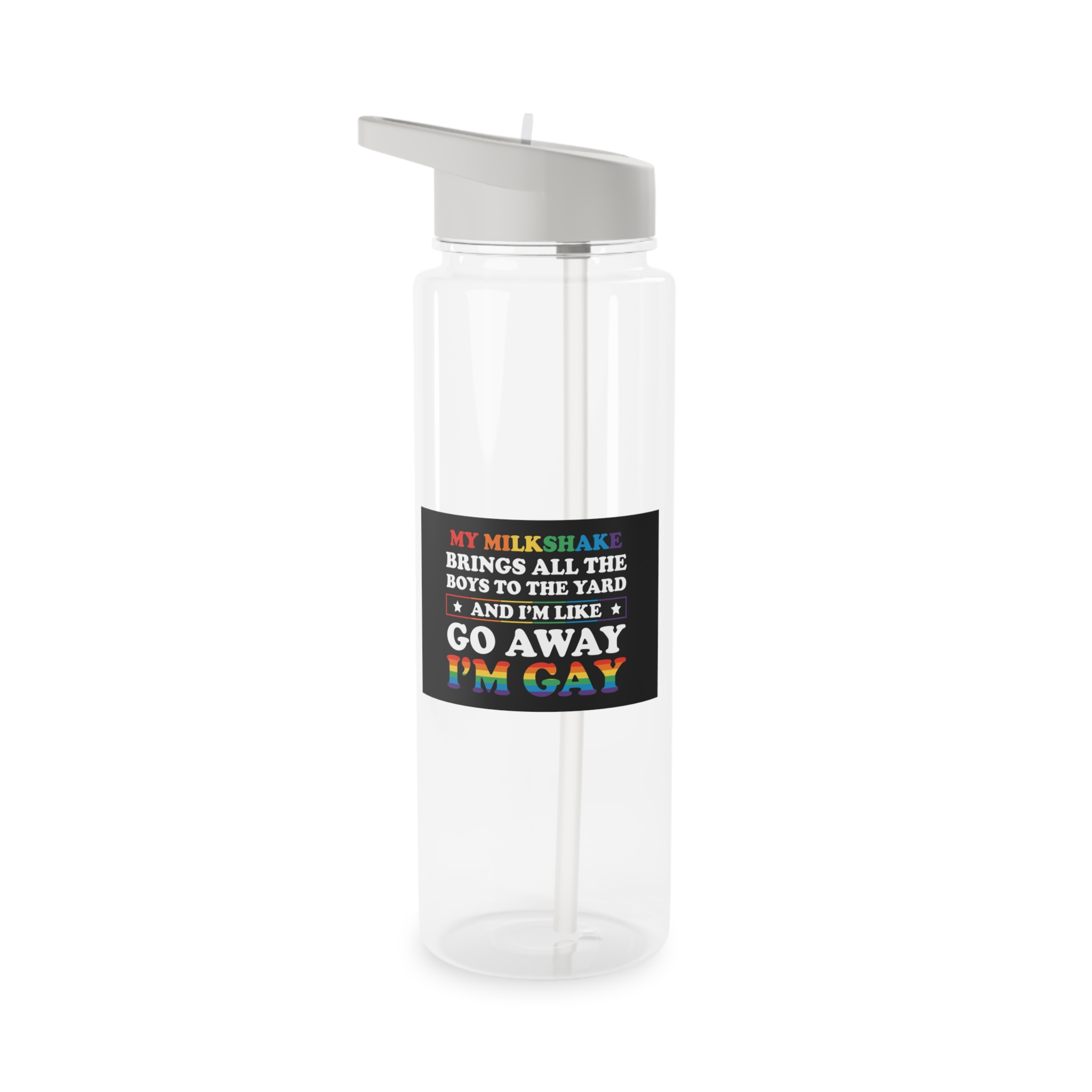 Pride Gay Lgbt Rainbow Tshirt Design Tritan Water Bottle - Image 5